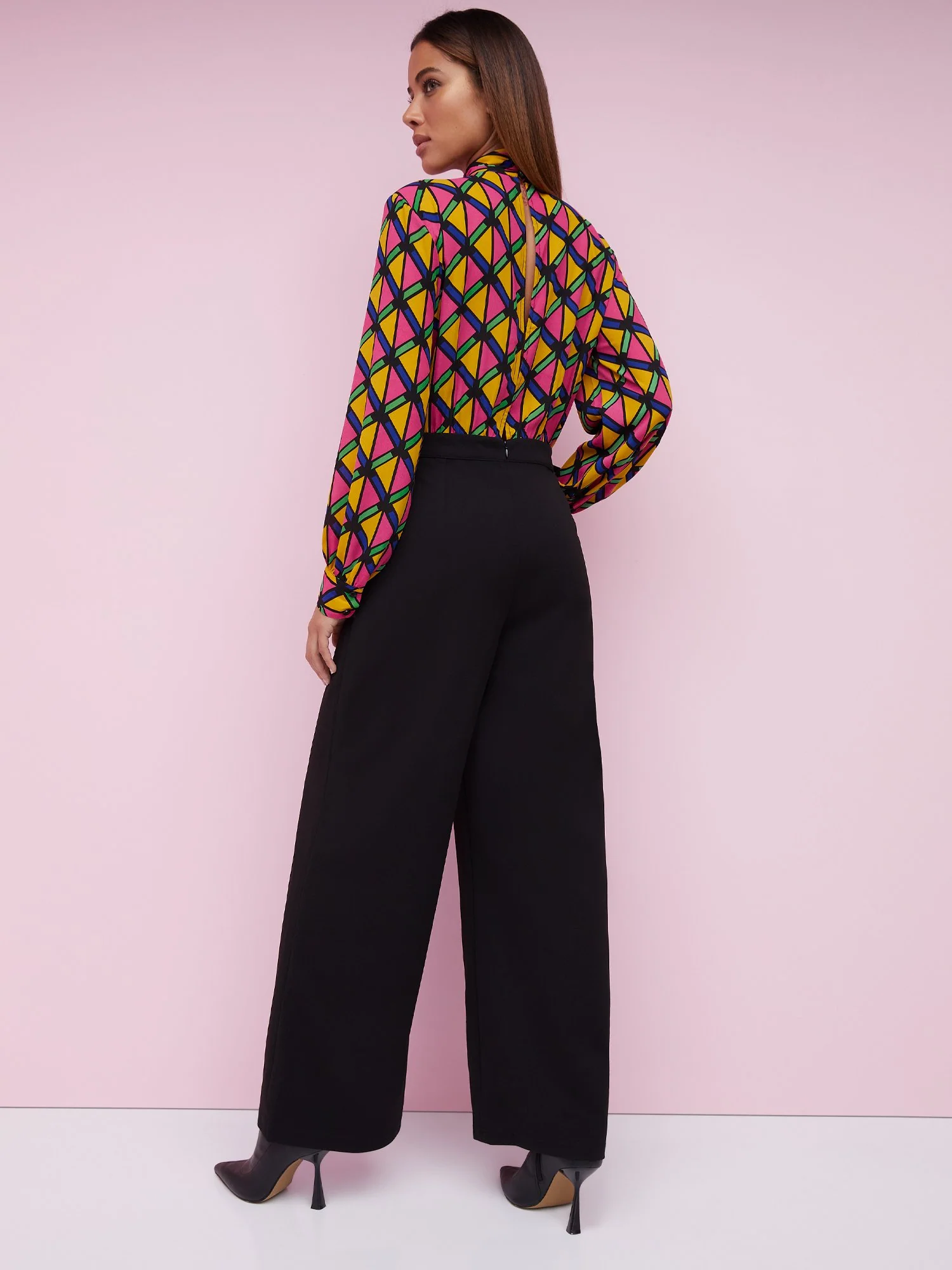 Geometric-Print Wide-Leg Jumpsuit - Image 3