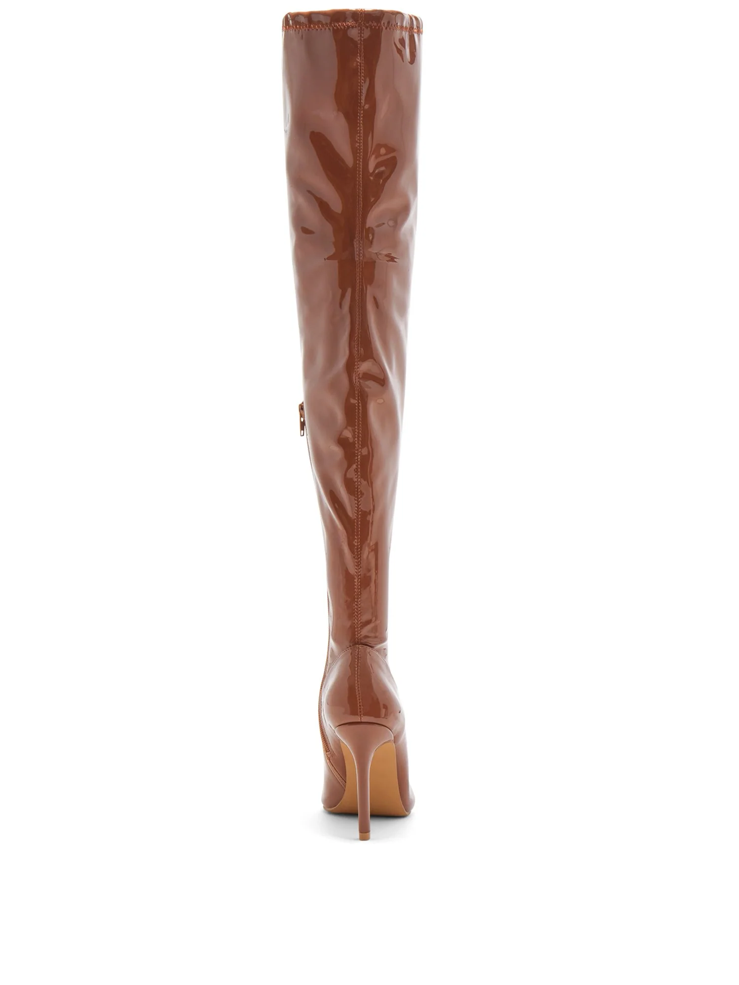 Gia Thigh High Boot - Faux Patent Leather - Image 4