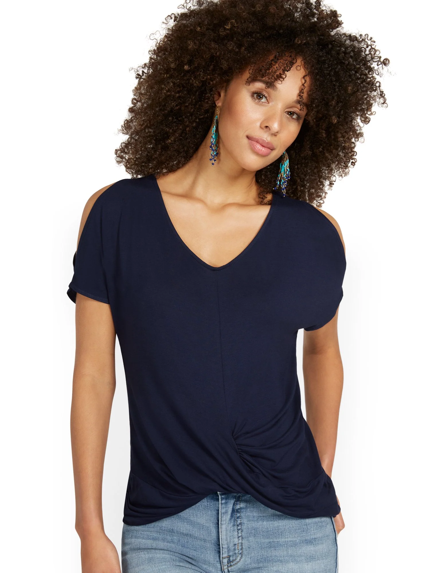 Goddess Cold-Shoulder Top