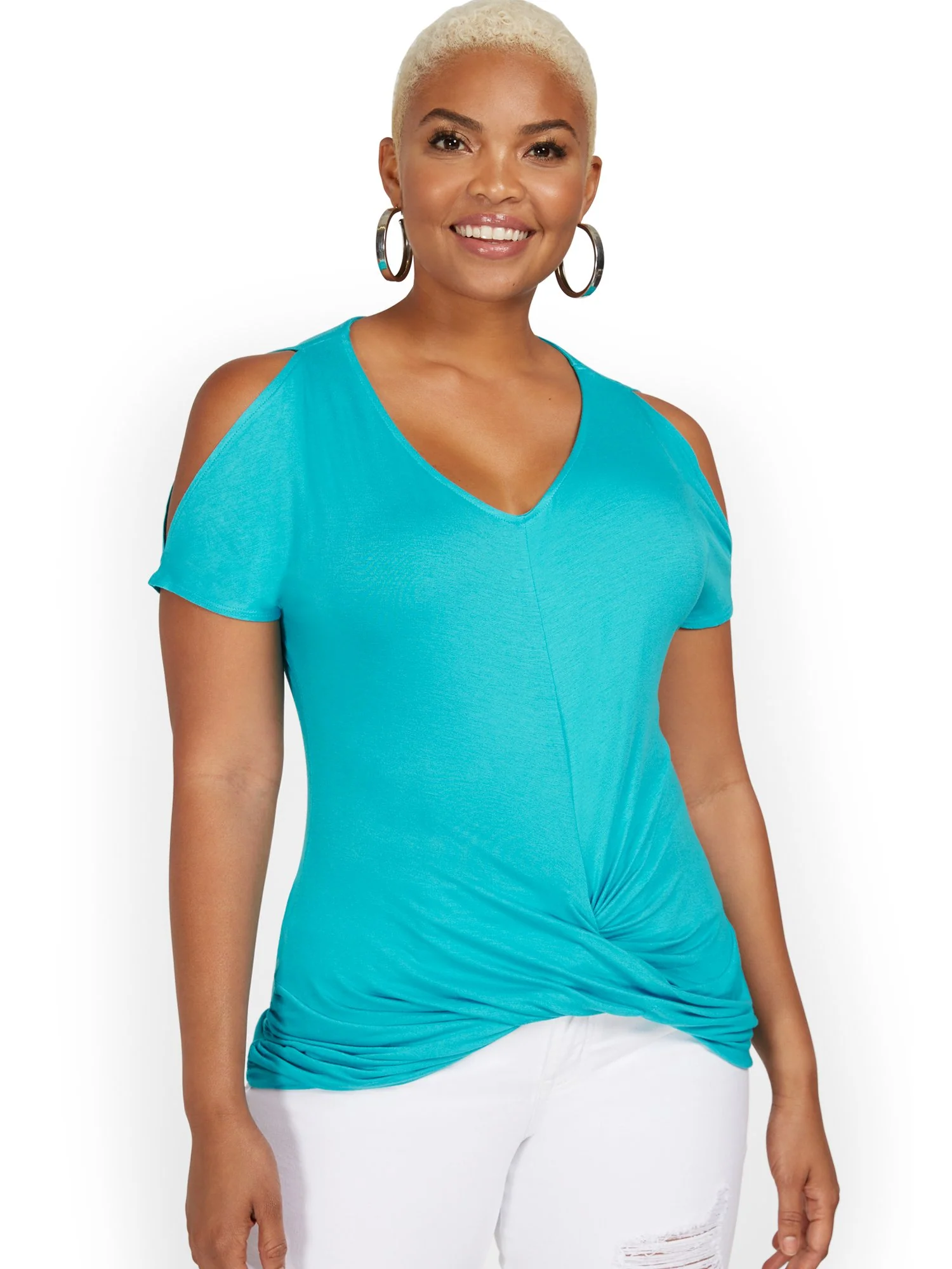 Goddess Cold-Shoulder Top - Image 9