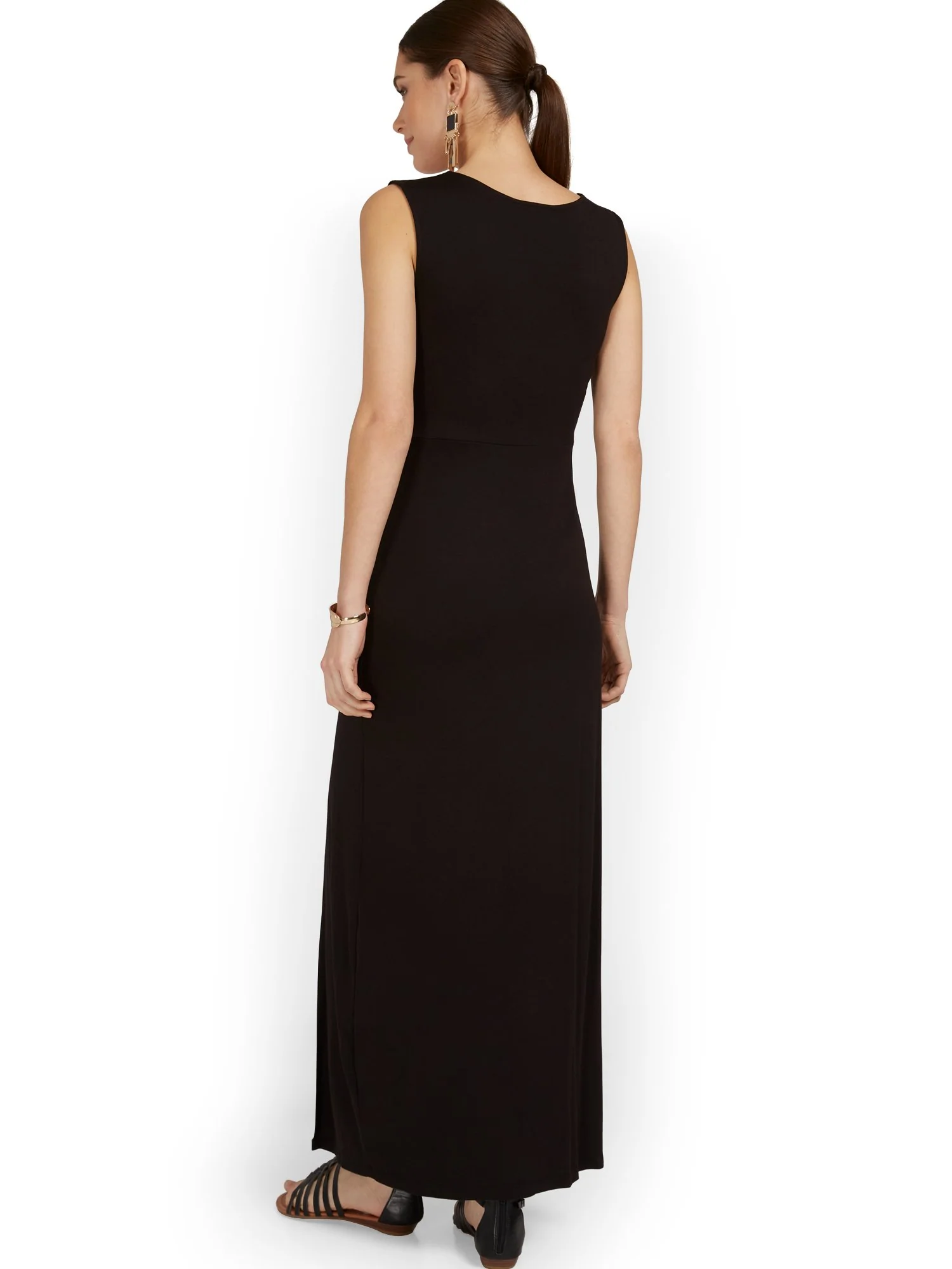 Goddess Frill-Front Maxi Dress - Image 3