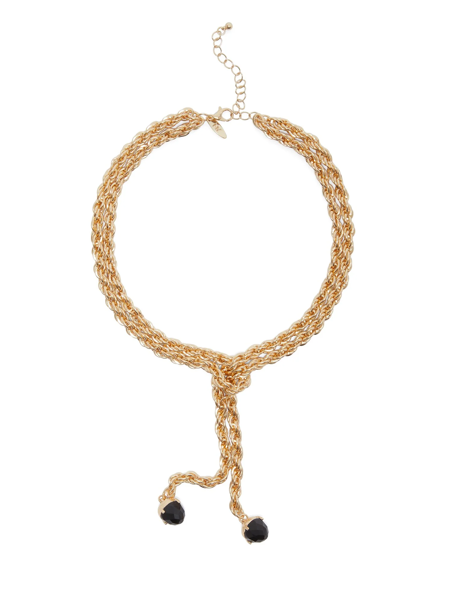 Gold-Tone Knotted-Rope Collar Necklace