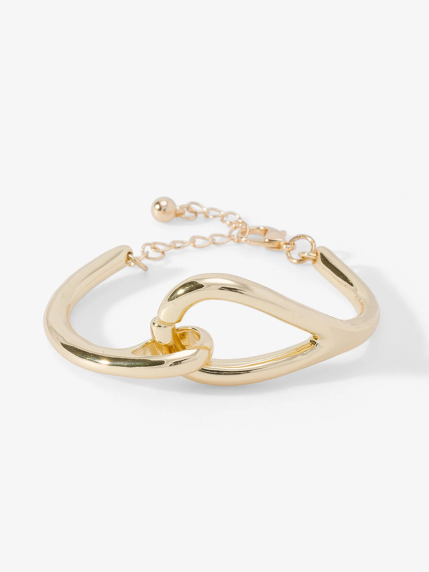 Gold-Tone Link Clasp Bracelet