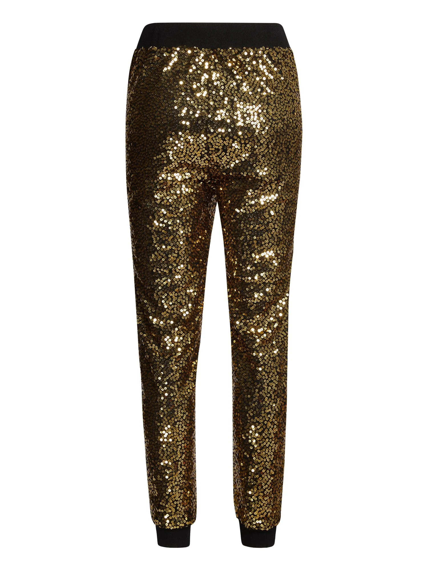 Gold-Tone Sequin Jogger Pant - Image 3