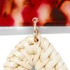 Goldtone Basket-Weave Teardrop Earring - Image 2
