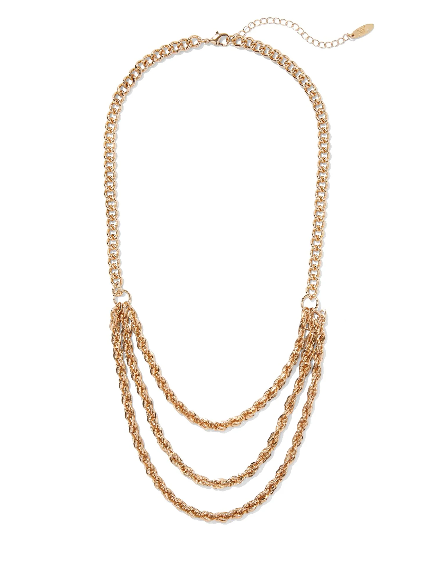 Goldtone Layered Chain-Link Necklace