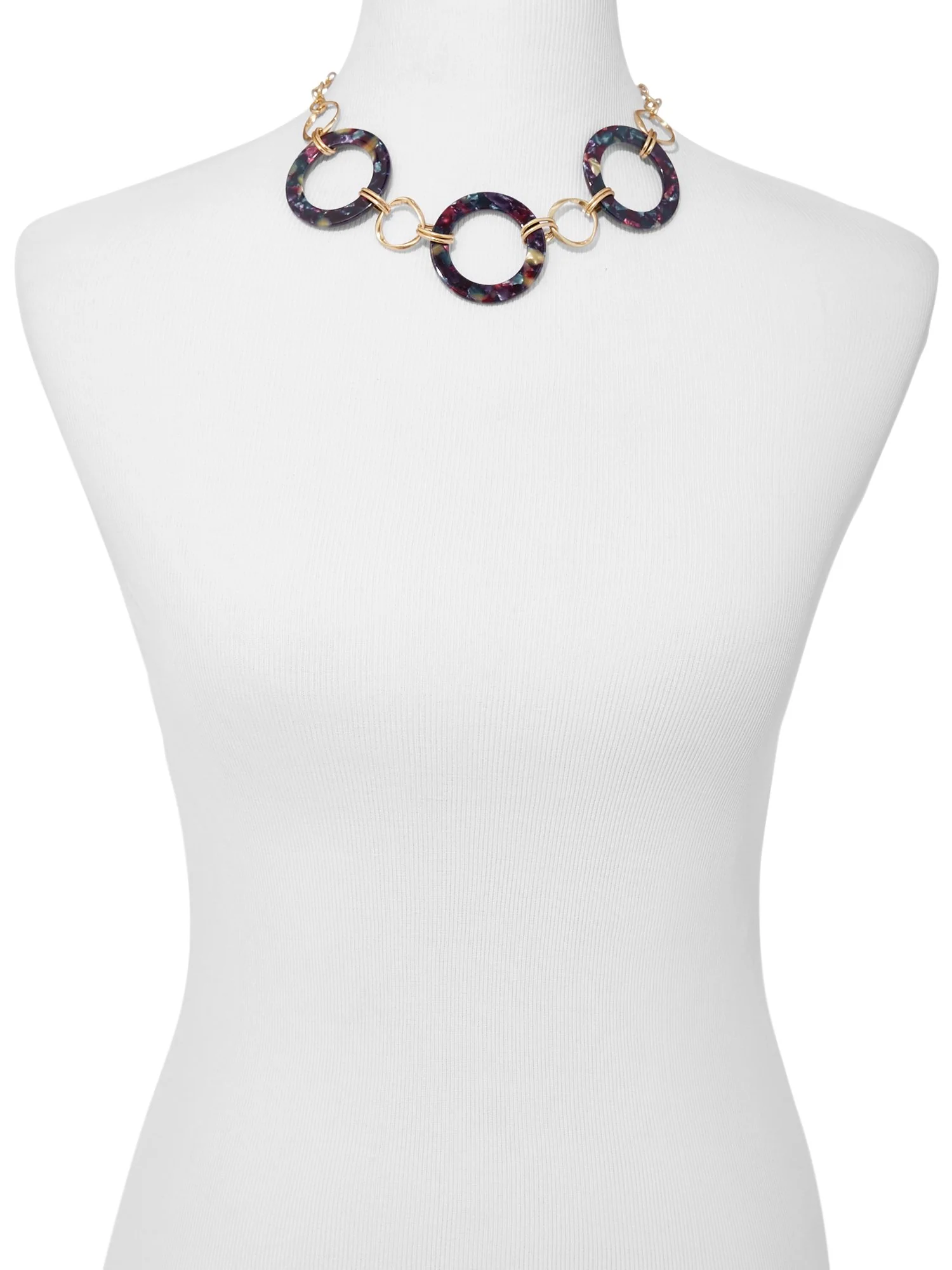 Goldtone Link Necklace - Image 2