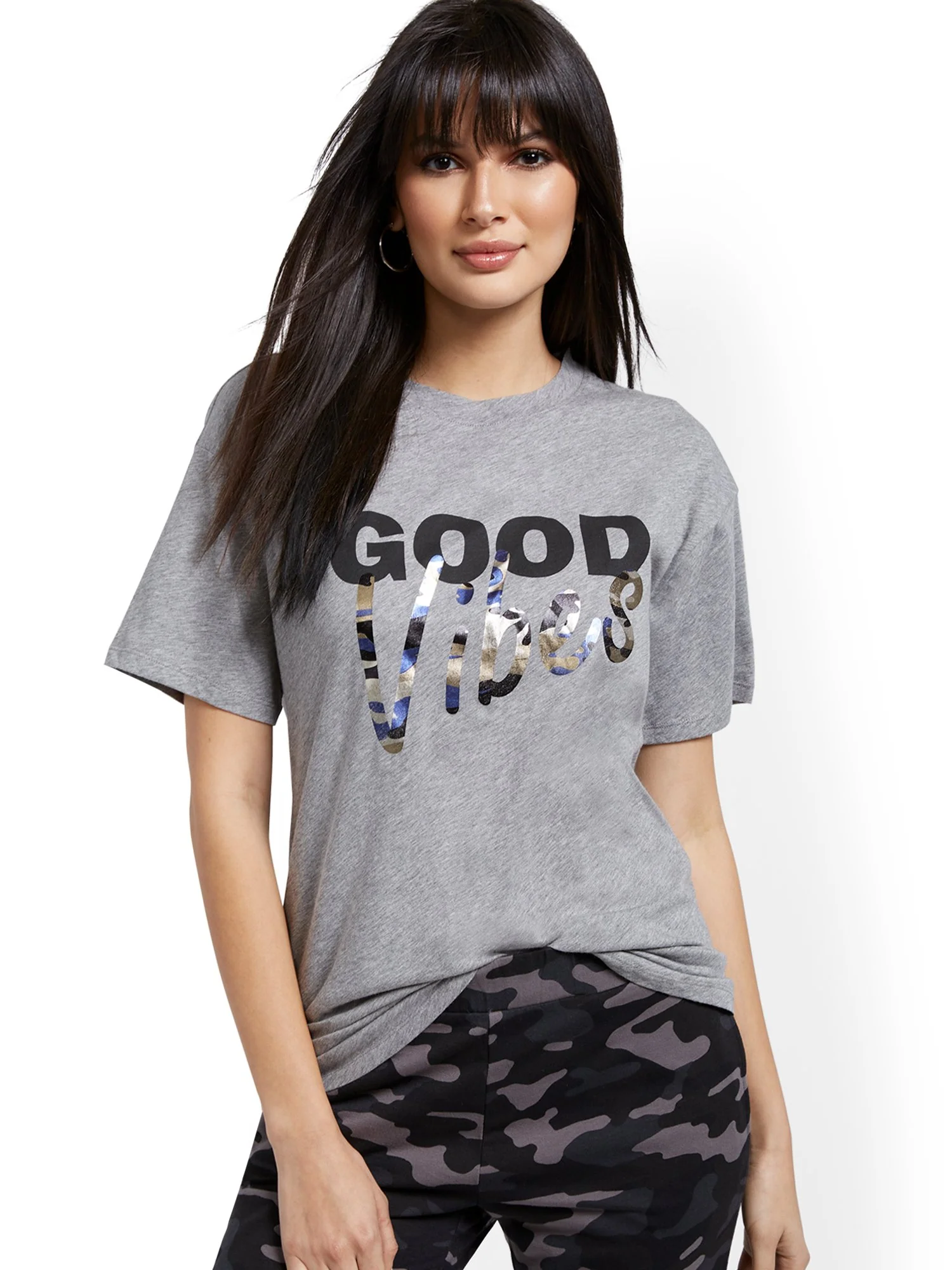 Good Vibes Oversized Graphic Tee