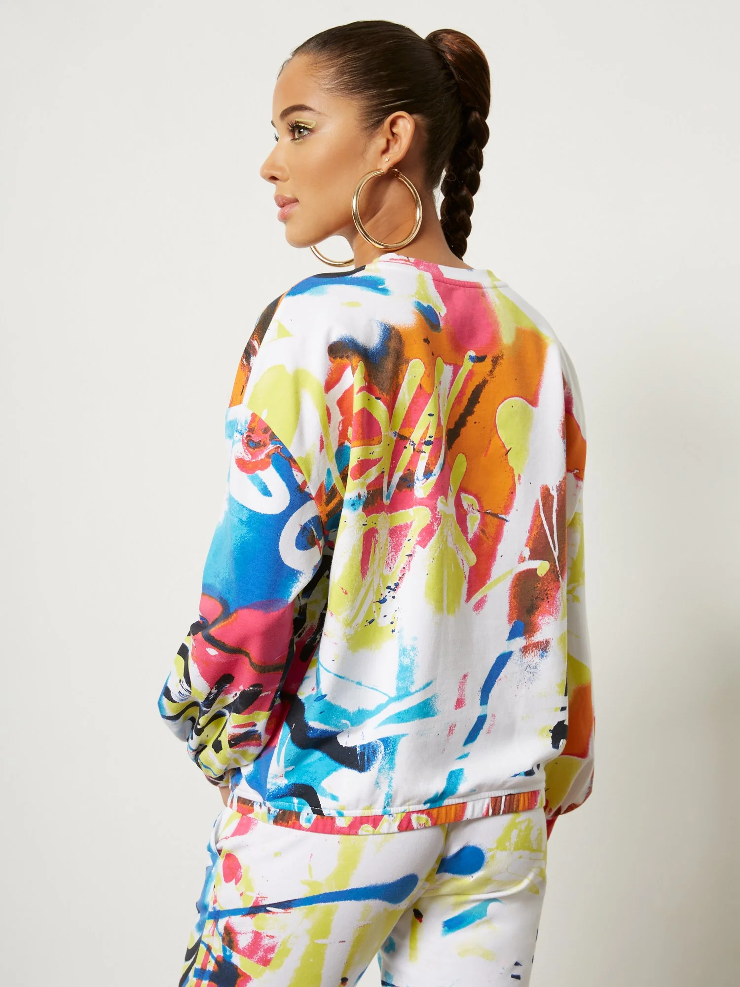 Graffiti Balloon-Sleeve Top - Image 3
