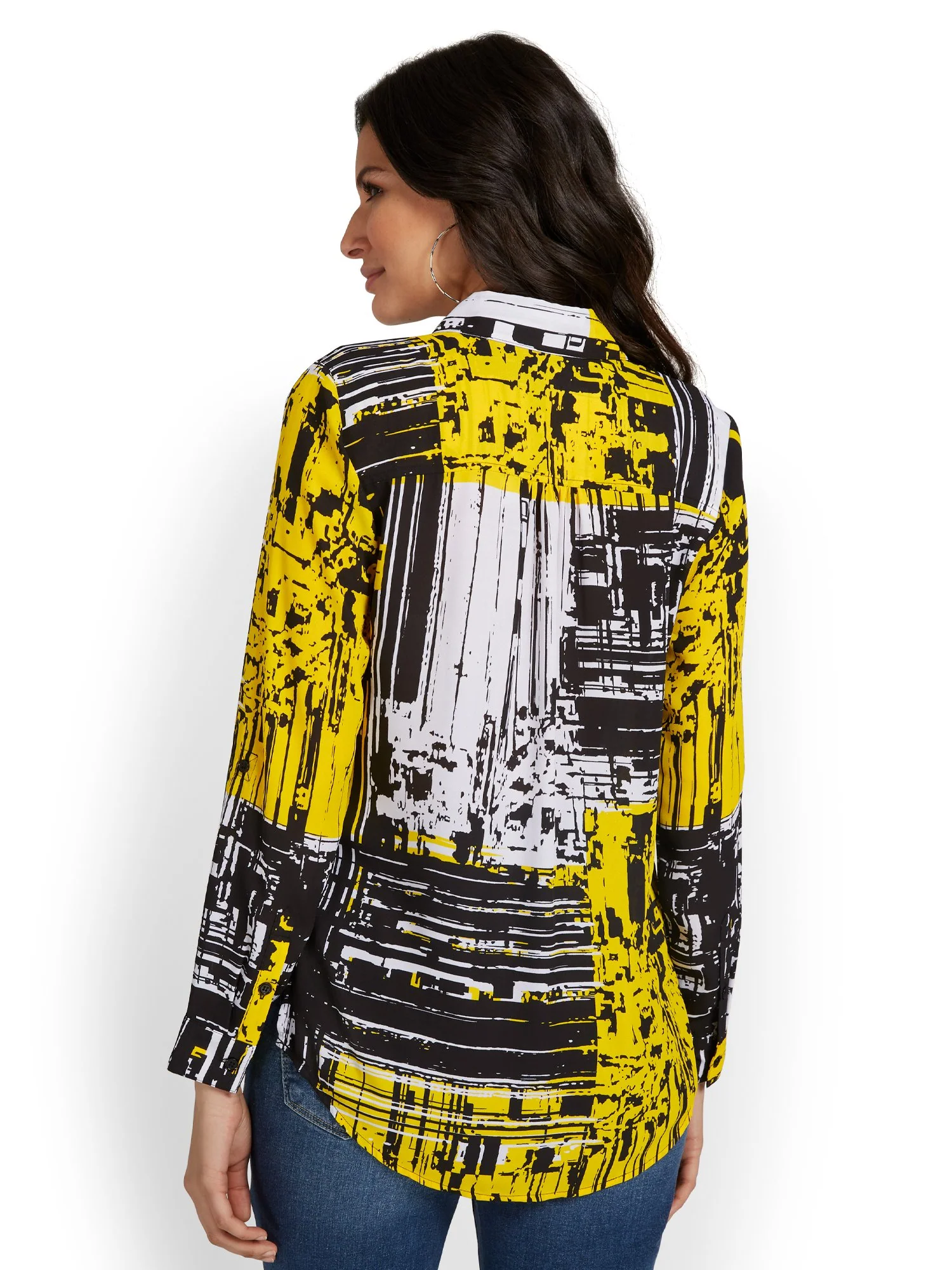 Graffiti-Print Button-Down Top - Image 3