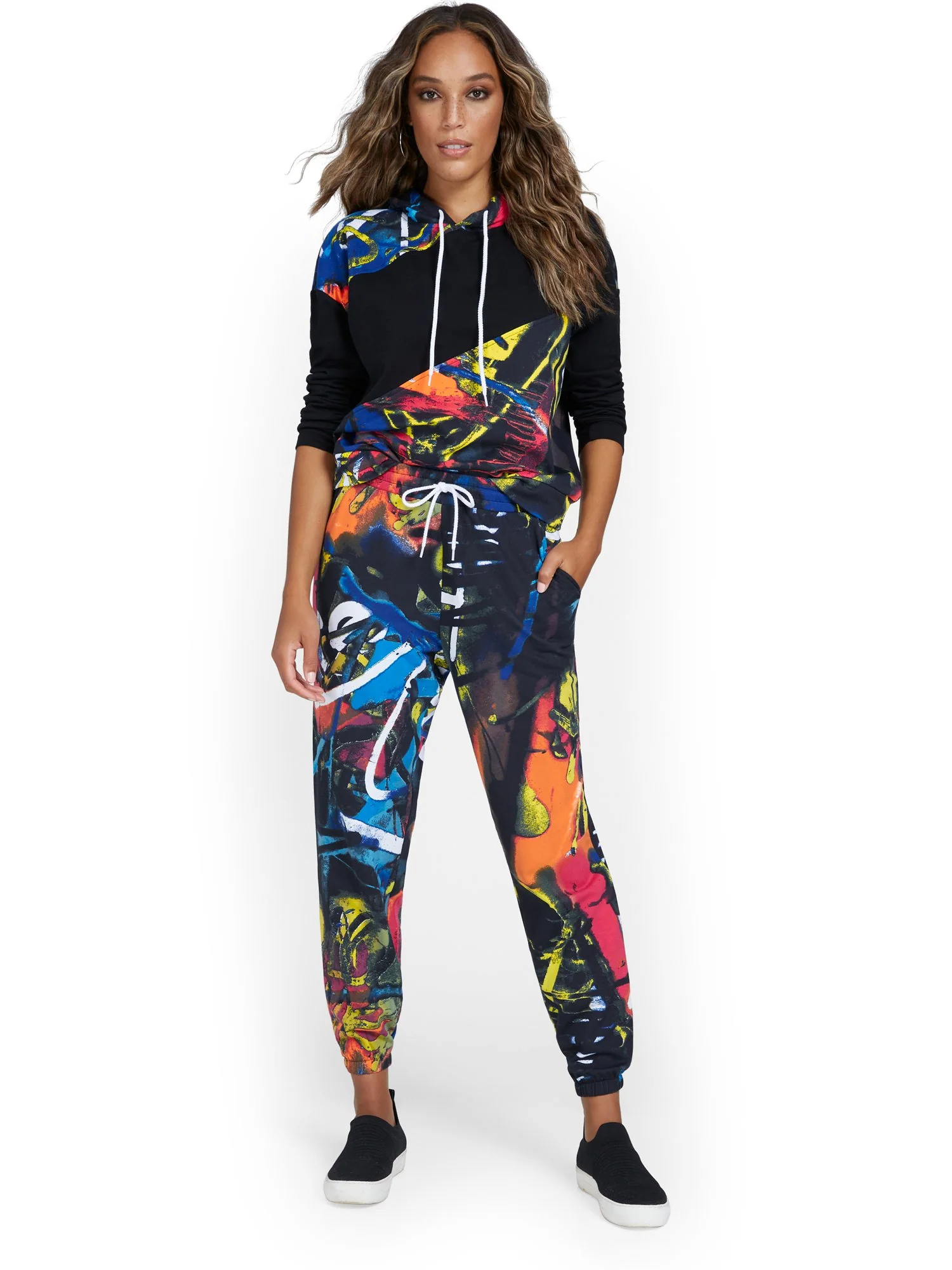 Graffiti-Print French Terry Jogger Pant - Image 4