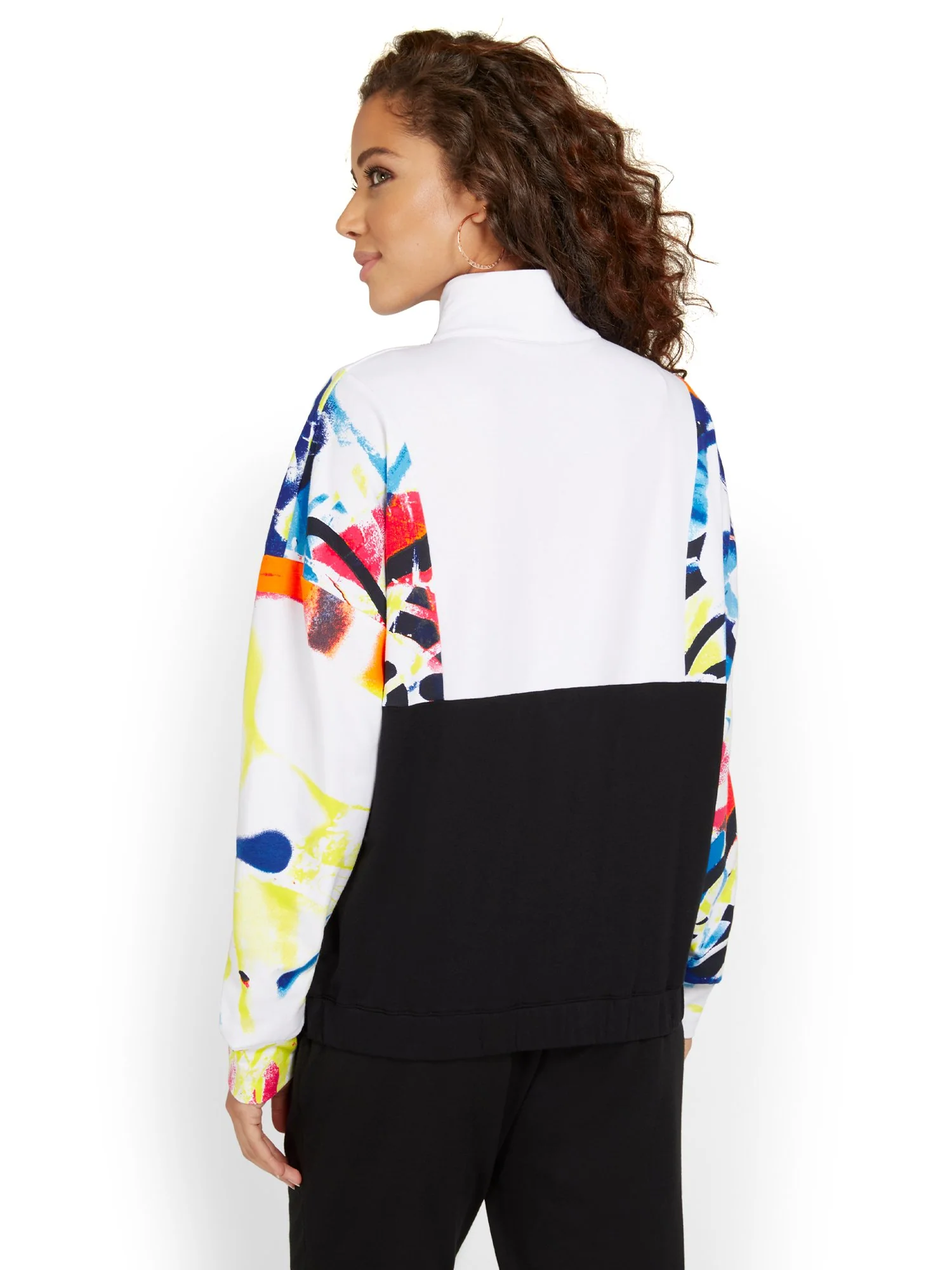 Graffiti-Print Yoga Jacket - Image 3