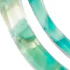 Green Marbleized Hoop Drop Earring - Image 2
