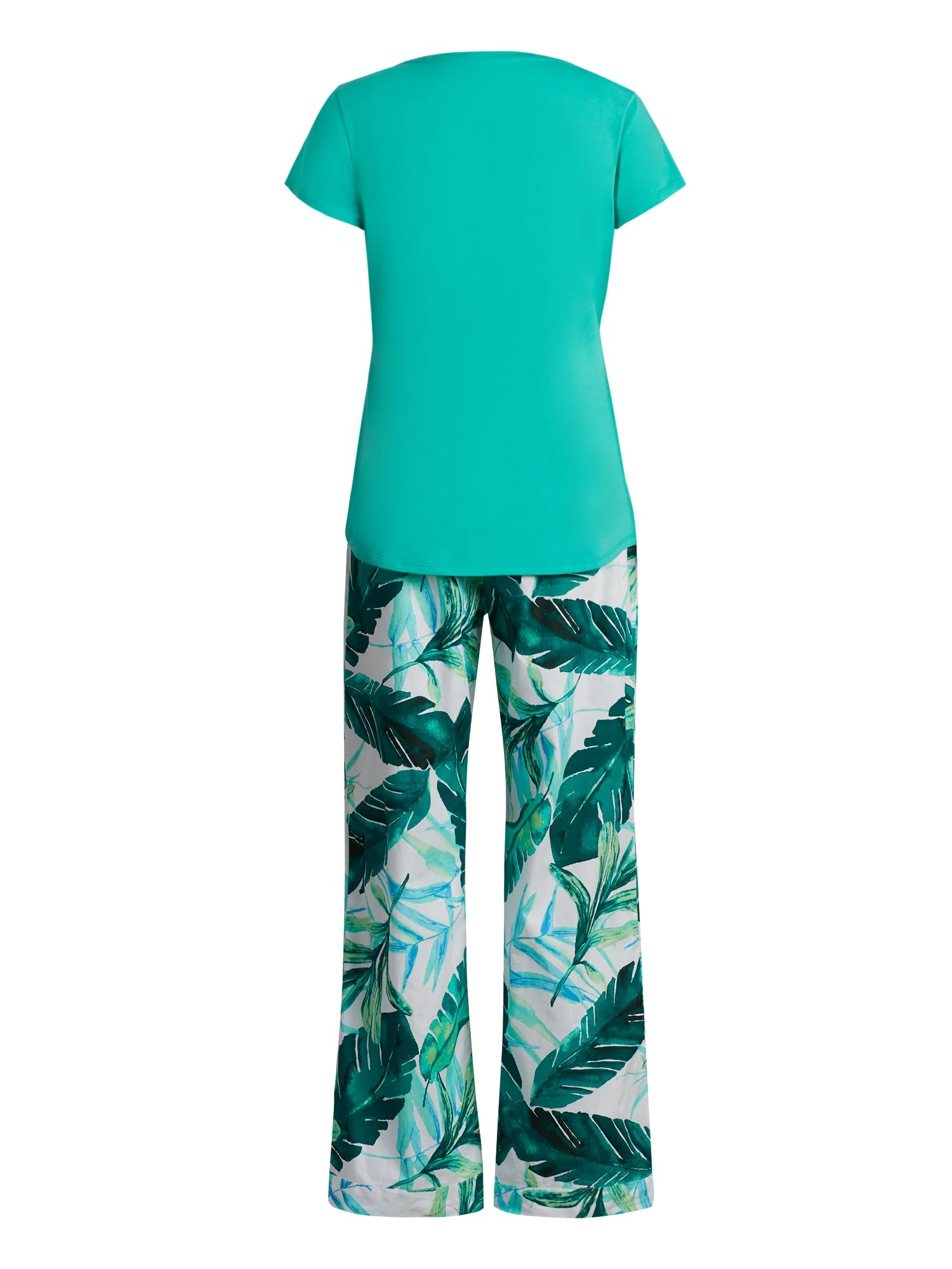 Green Tropical-Print Pajama Set - Image 3