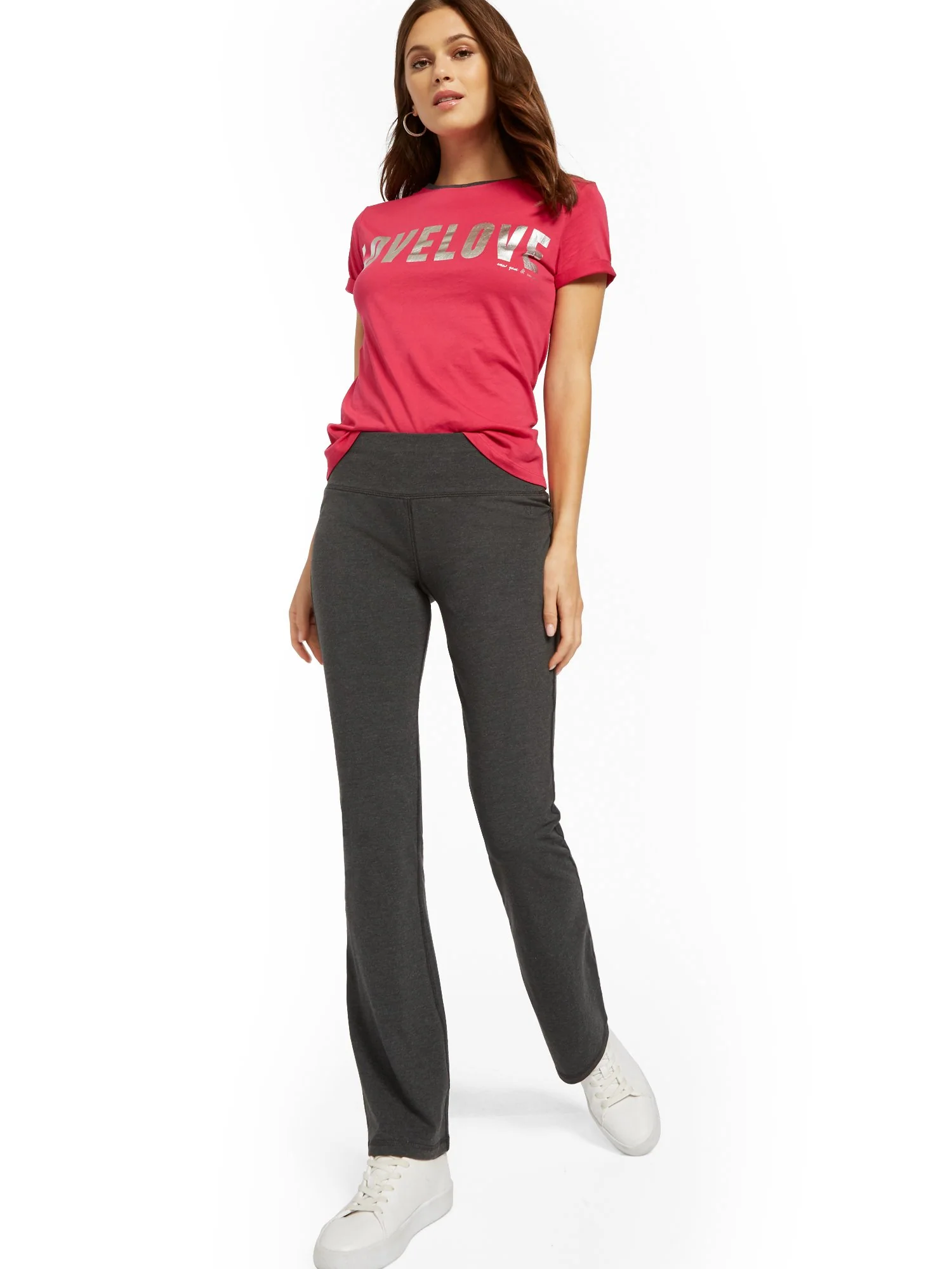 Grey Bootcut Yoga Pant - Image 4