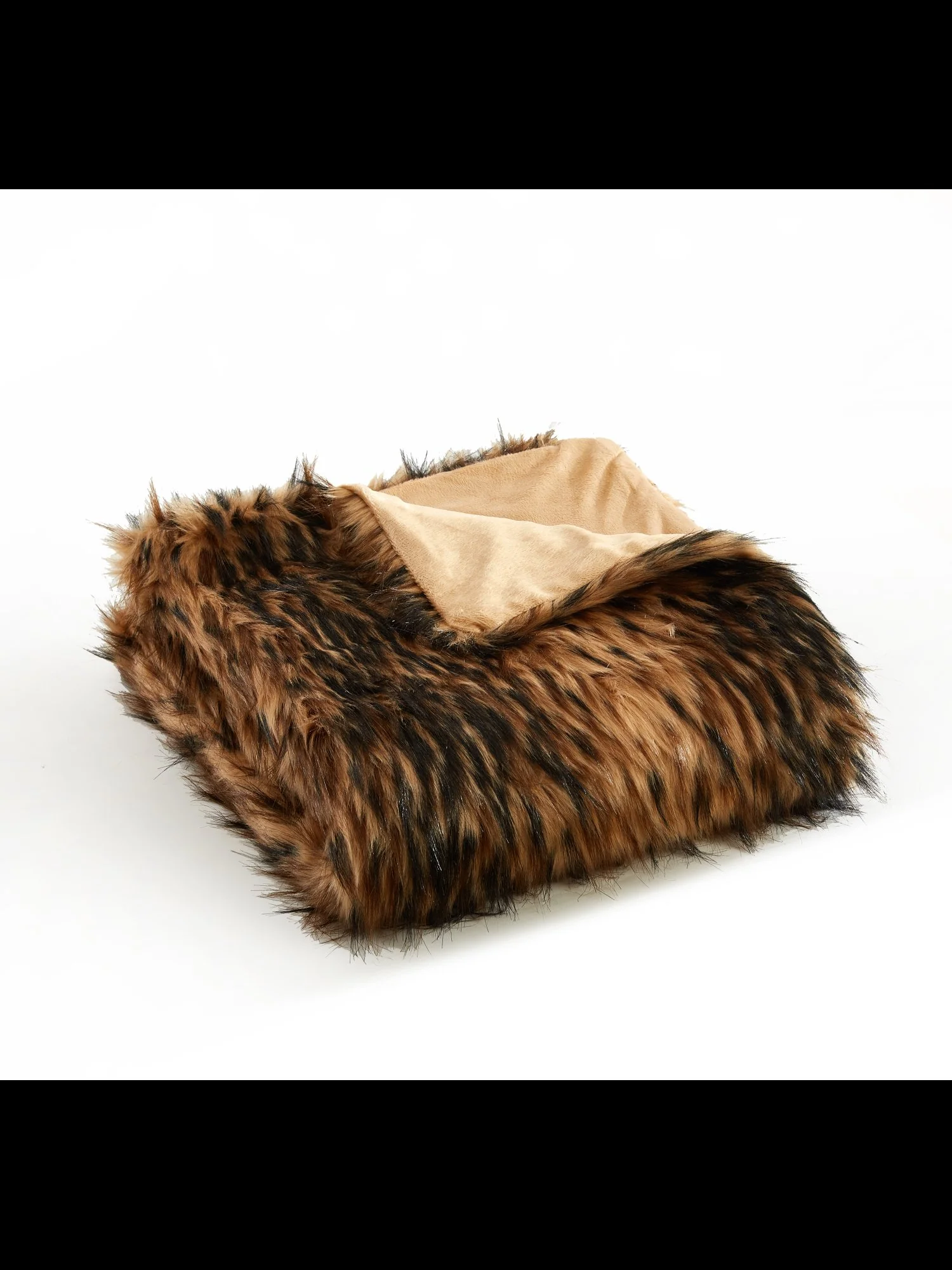 Hadar Ultra Plush Two-Toned Faux-Fur Throw Blanket - NY&C x Chic Home - Image 3