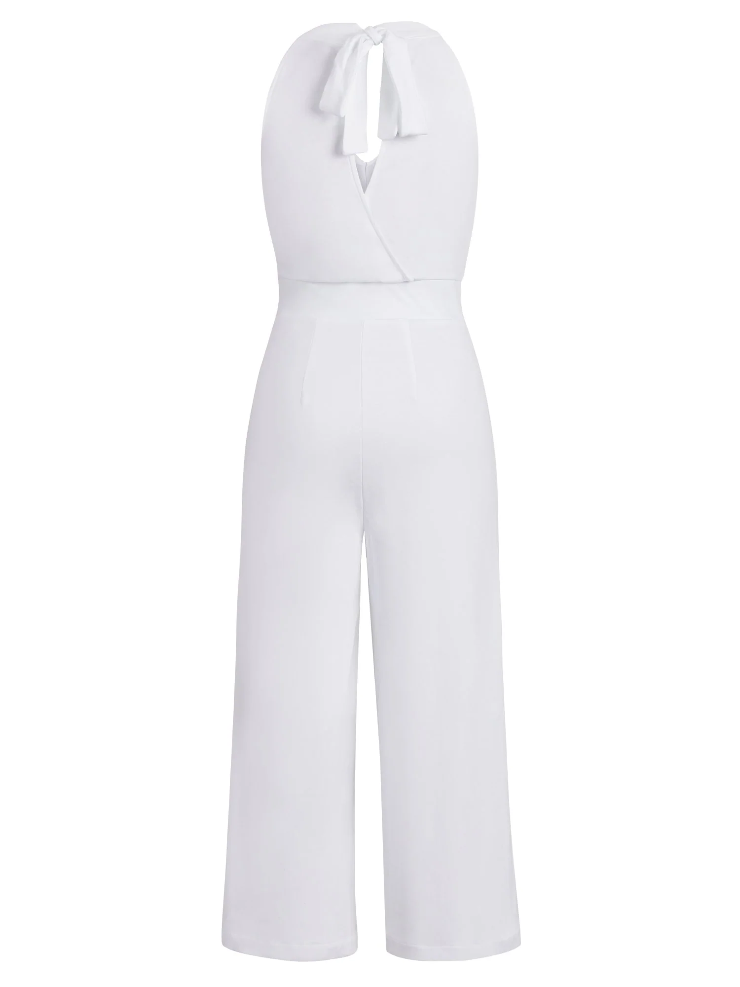 Halter Cotton Knit Jumpsuit - Image 6