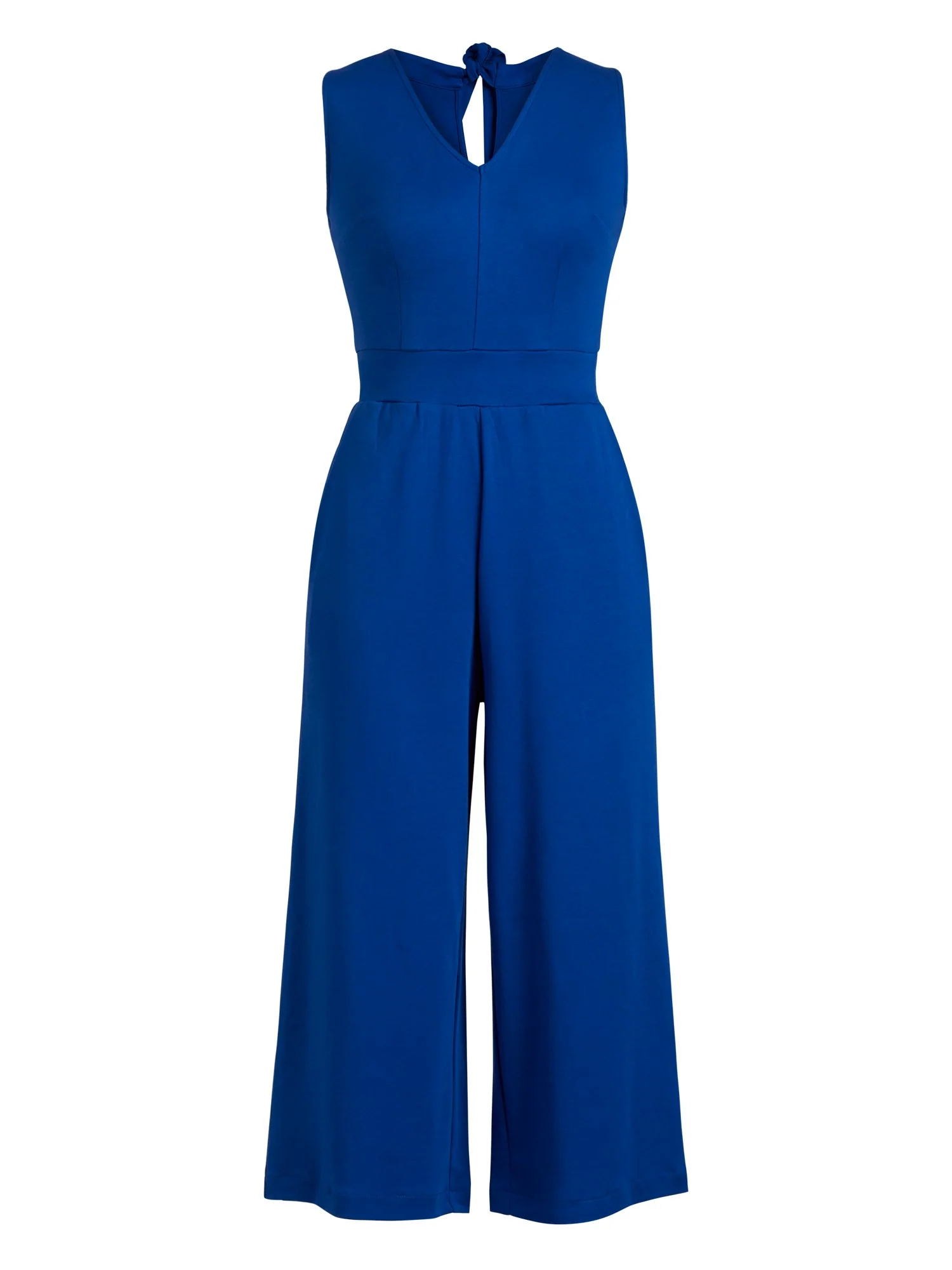 Halter Cotton Knit Jumpsuit - Image 8