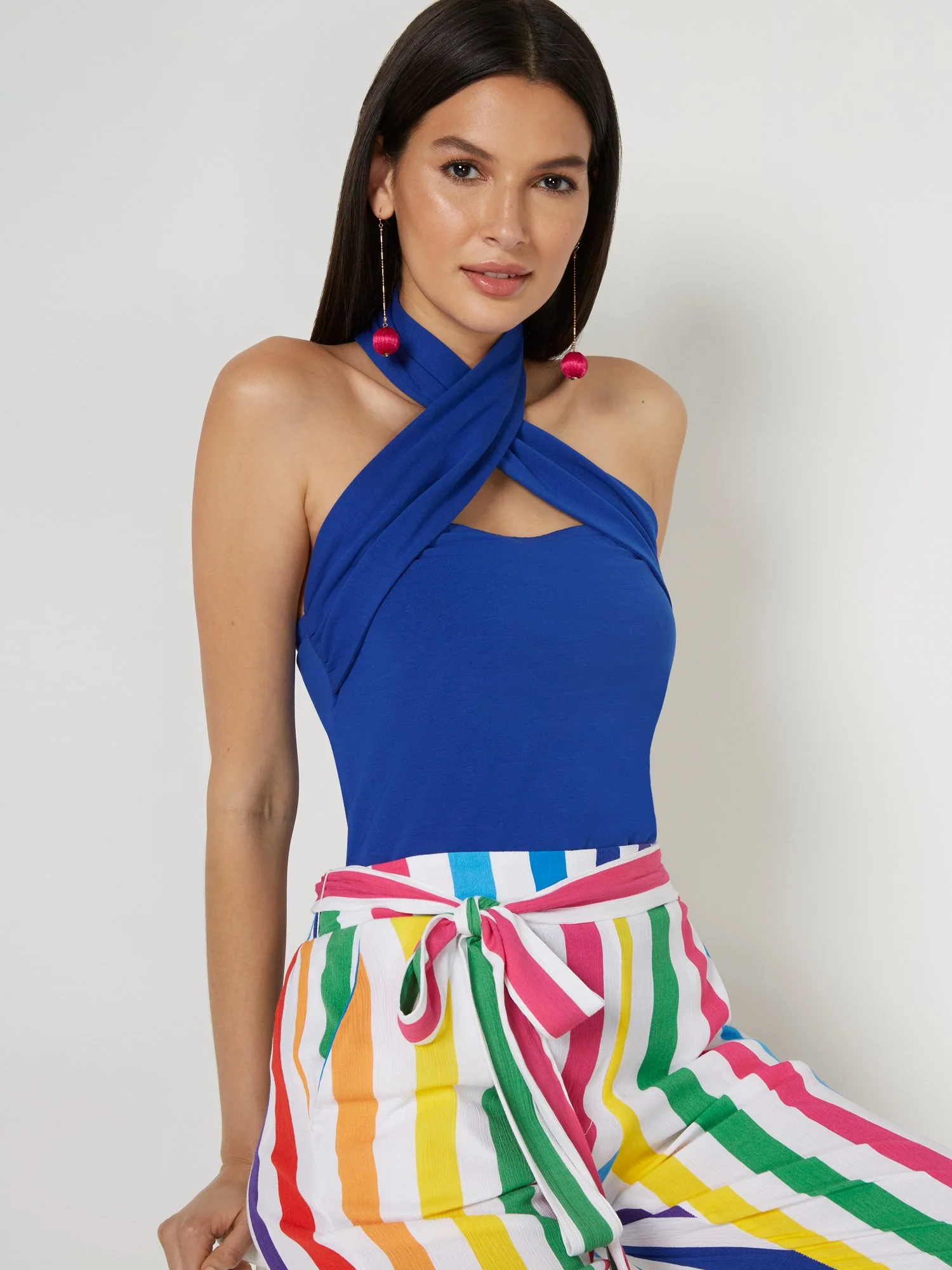 Halter Cut-Out City Tee - Image 9