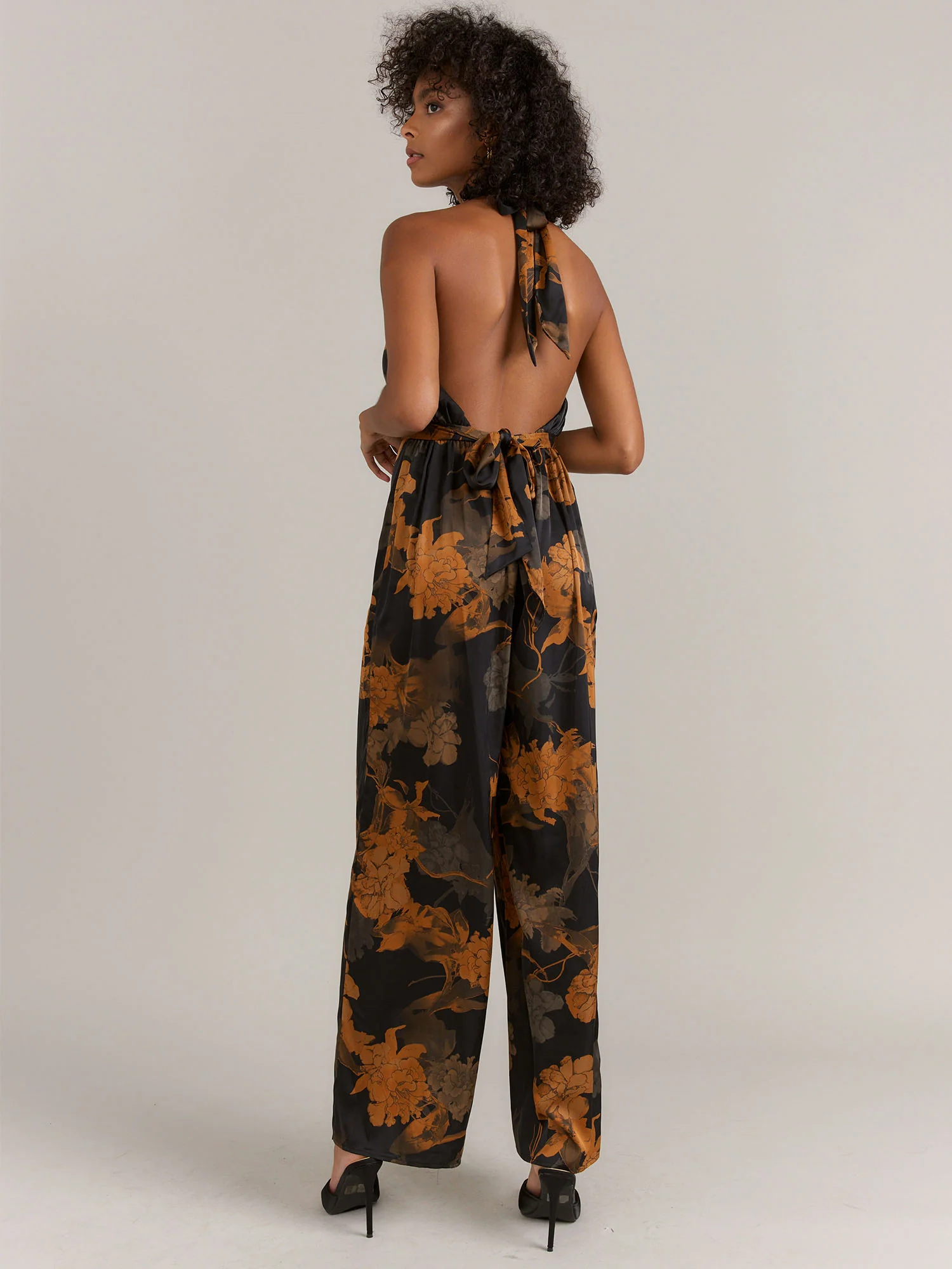 Aakaa Halter Tie Back Jumpsuit - Brands We Love - Image 3