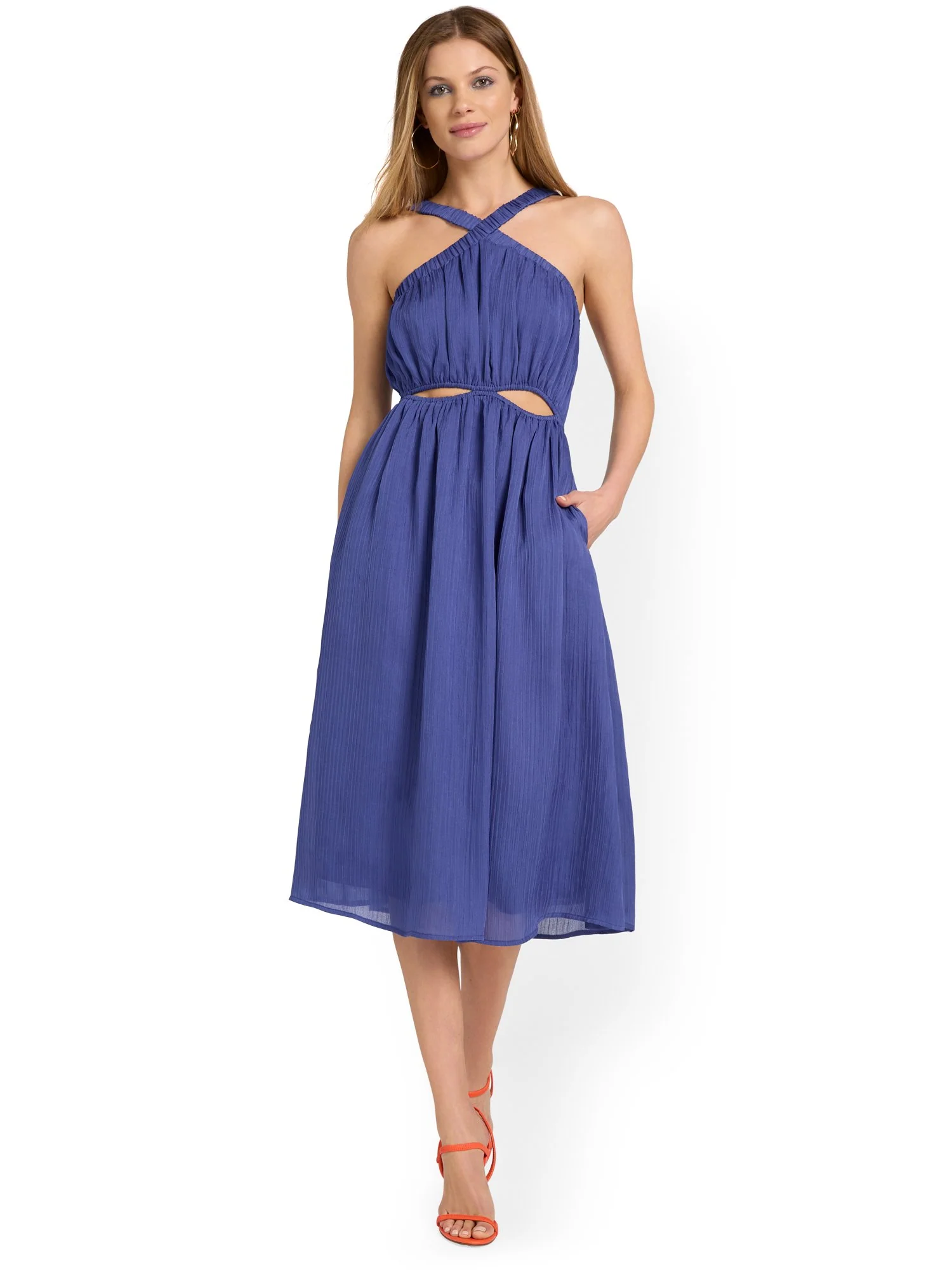 Lena Halterneck Cut-Out Waist Dress - Brands We Love - Image 2