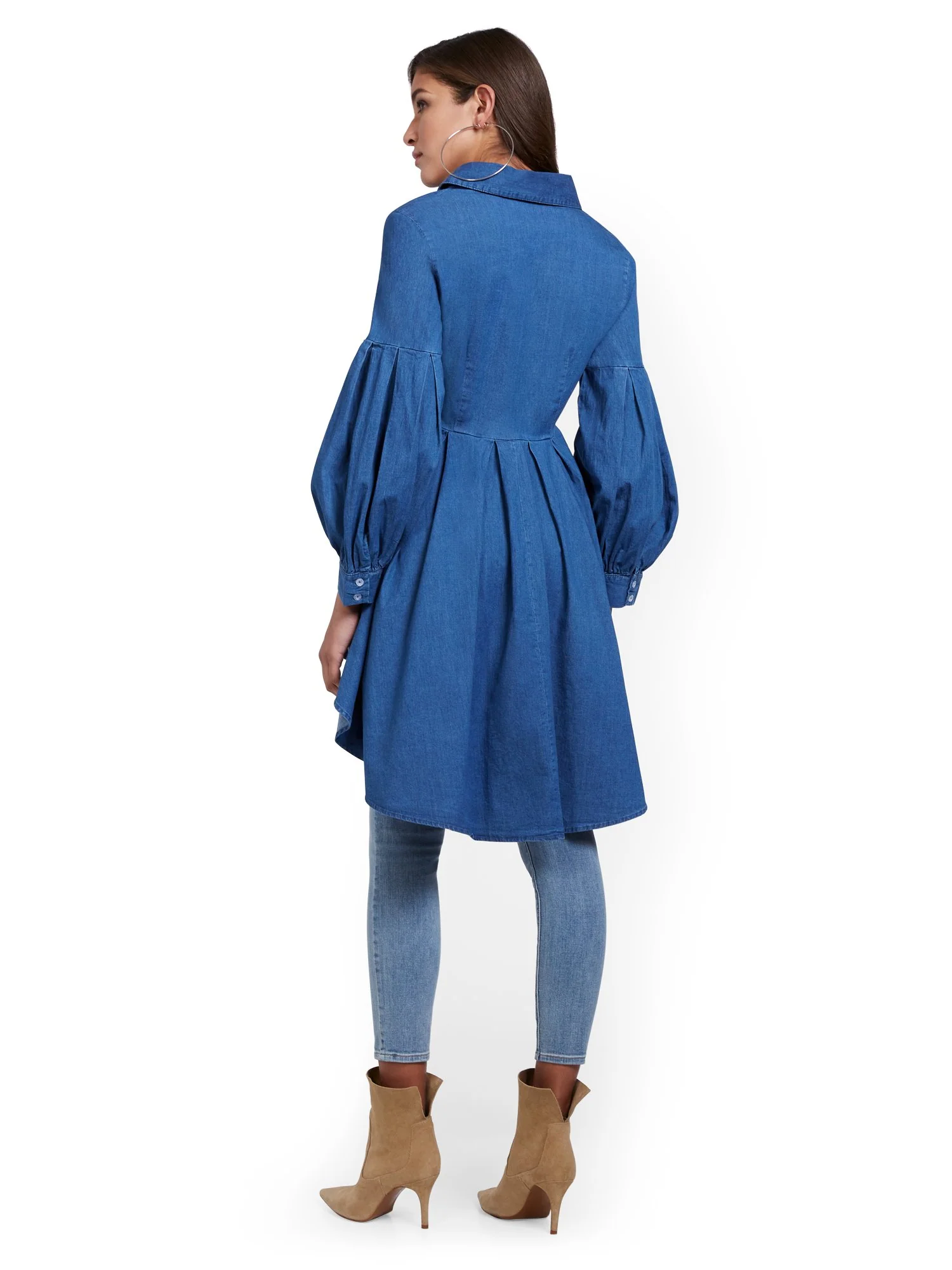 High-Low Denim Top - Image 3