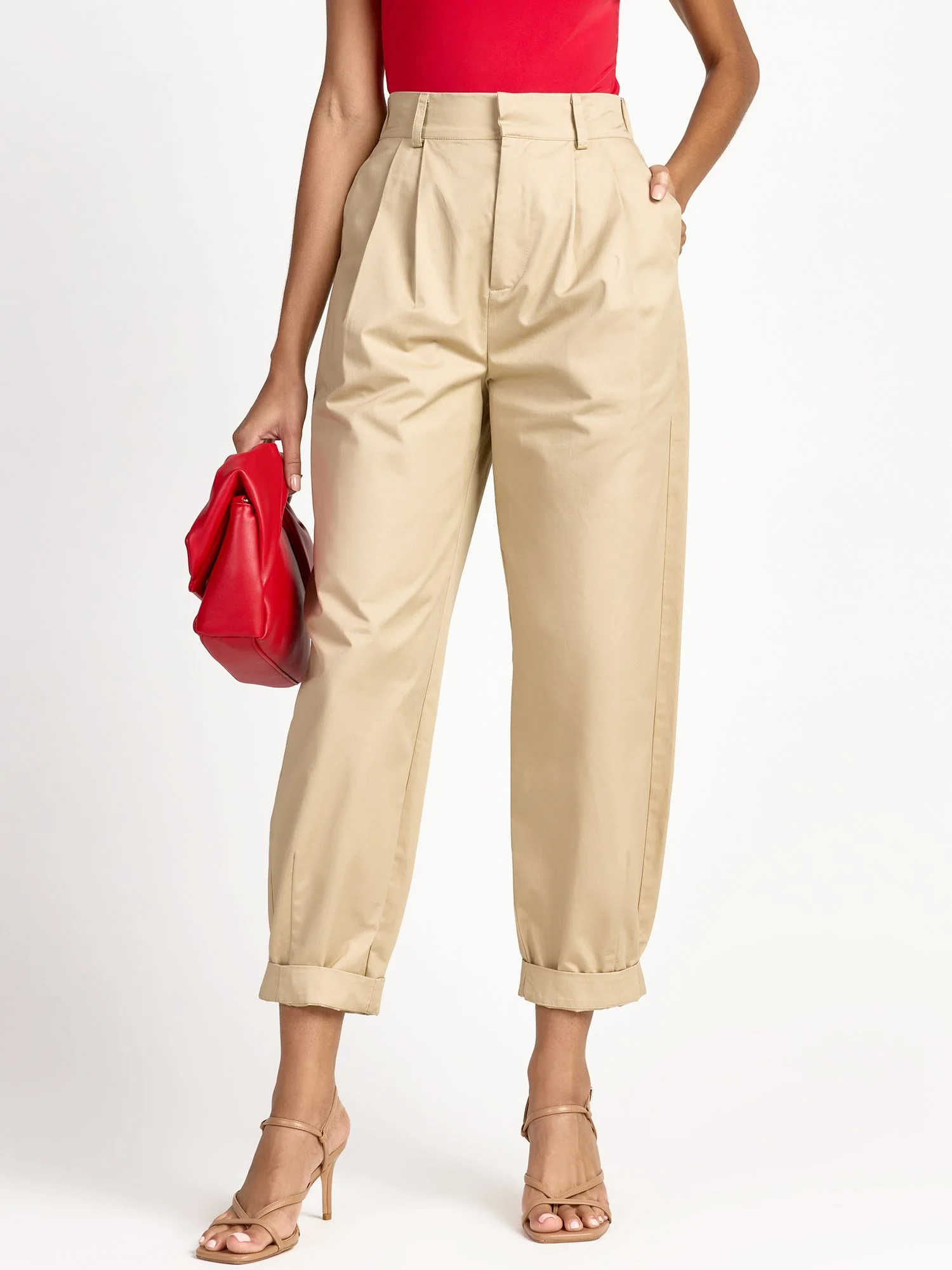 High Waist Pleated Trouser - English Factory - Image 2