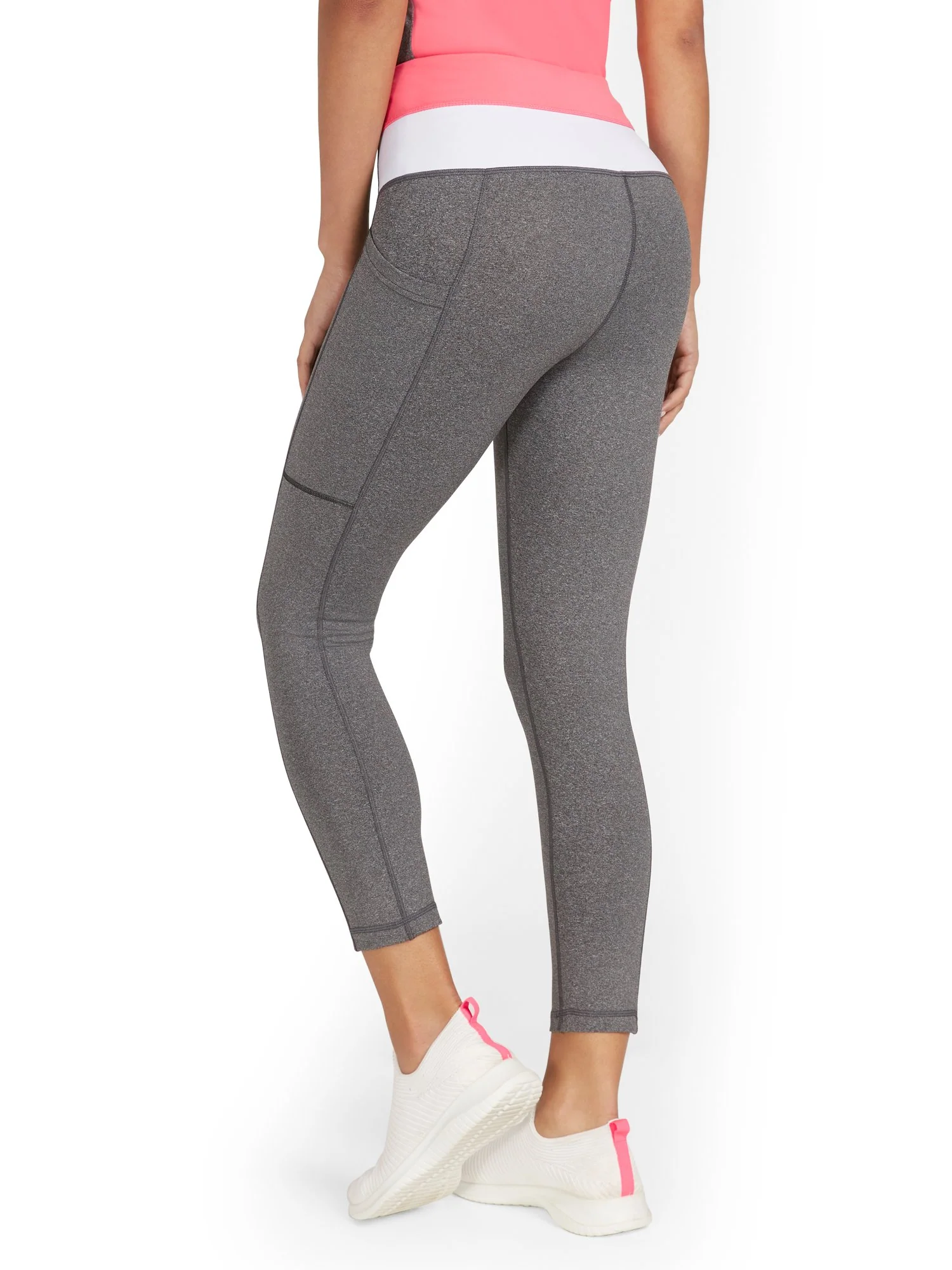 High-Waisted Backstripe Pocket Capri Legging - Image 3