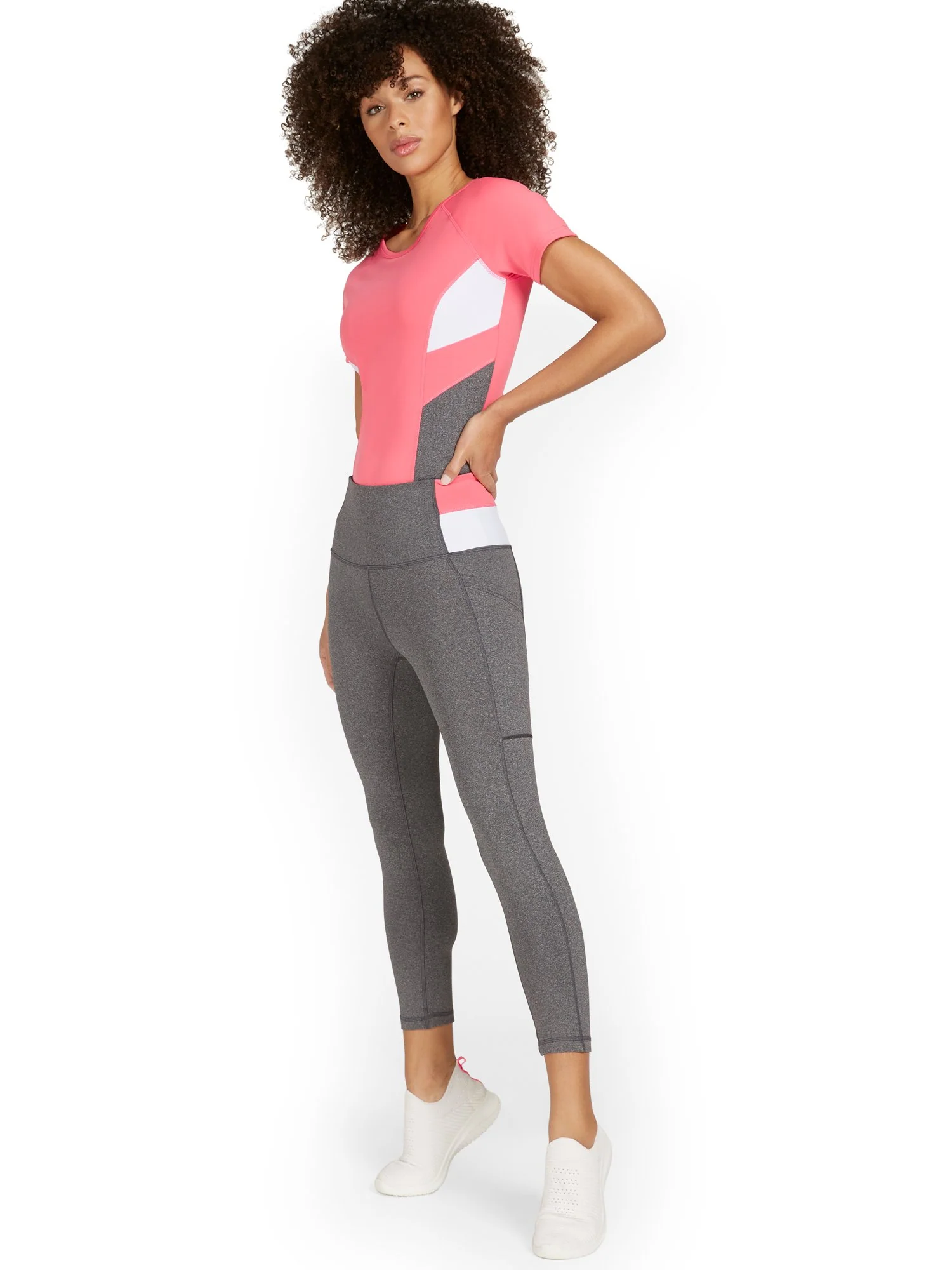High-Waisted Backstripe Pocket Capri Legging - Image 5