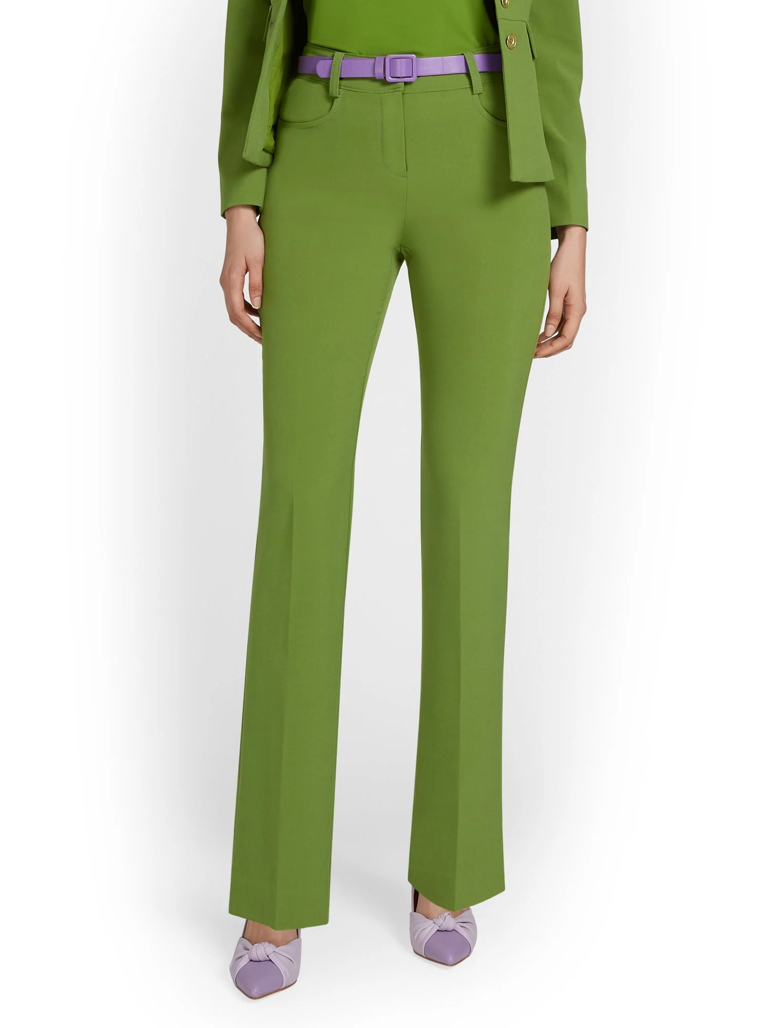 High-Waisted Barely Bootcut Pant - Essential Stretch - Image 11