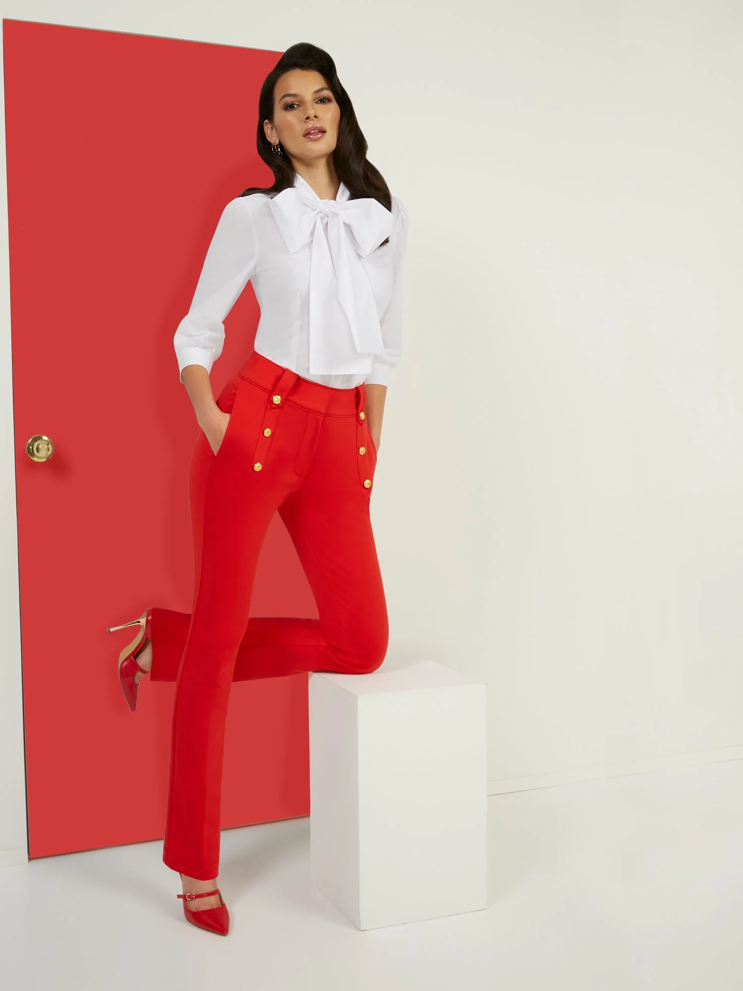 High-Waisted Barely Bootcut Pant - Superflex - Image 8