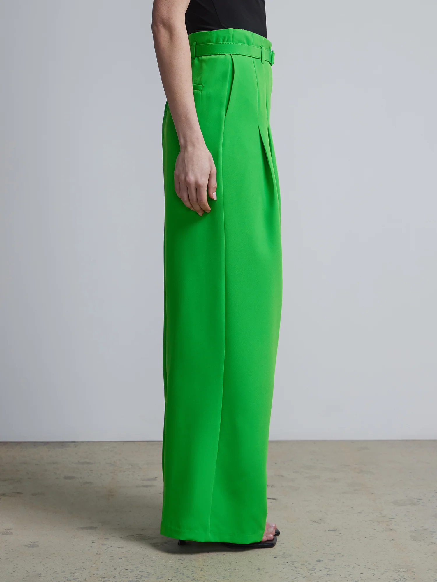High-Waisted Belted Wide-Leg Pant - Image 2