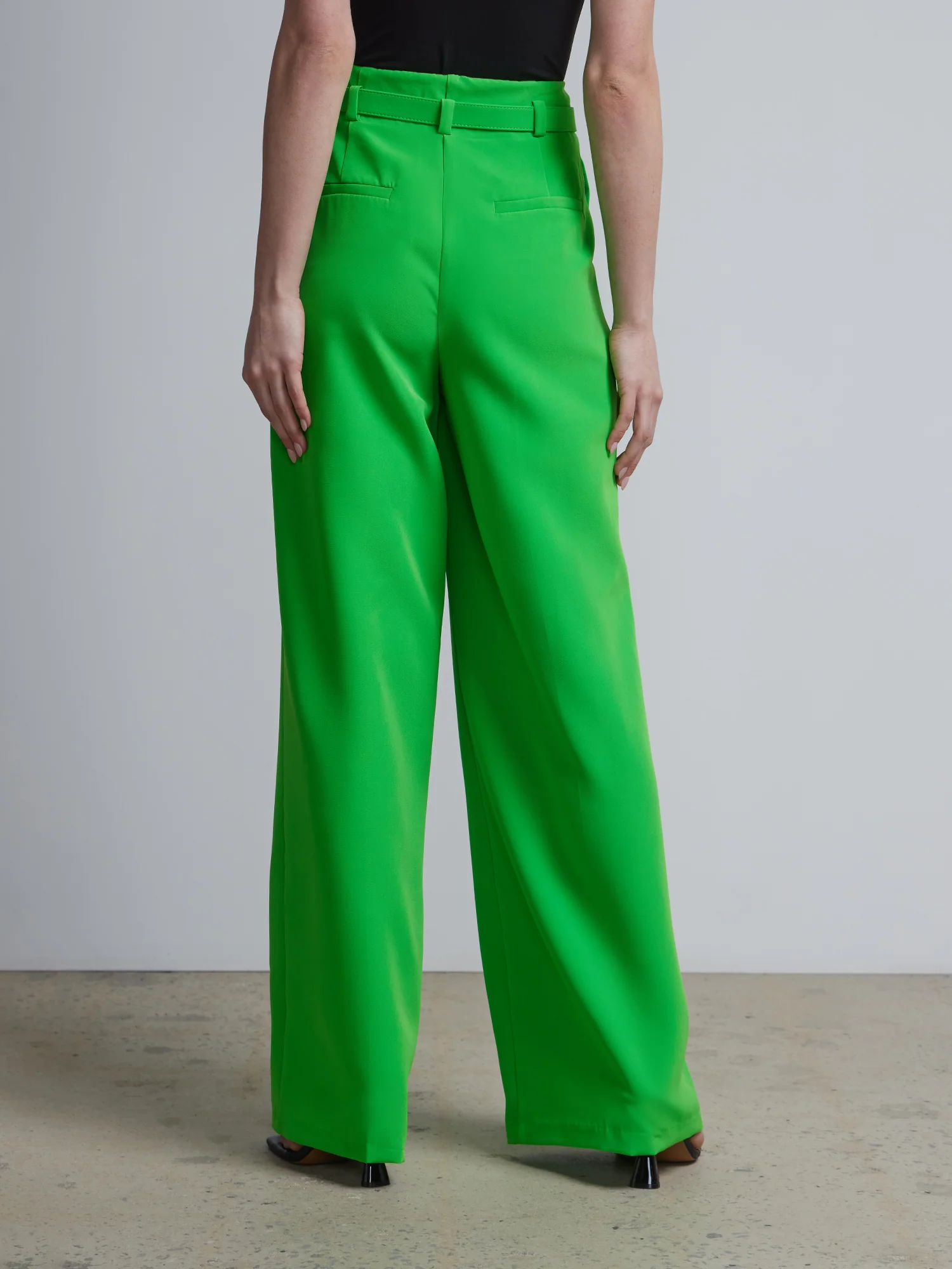 High-Waisted Belted Wide-Leg Pant - Image 3