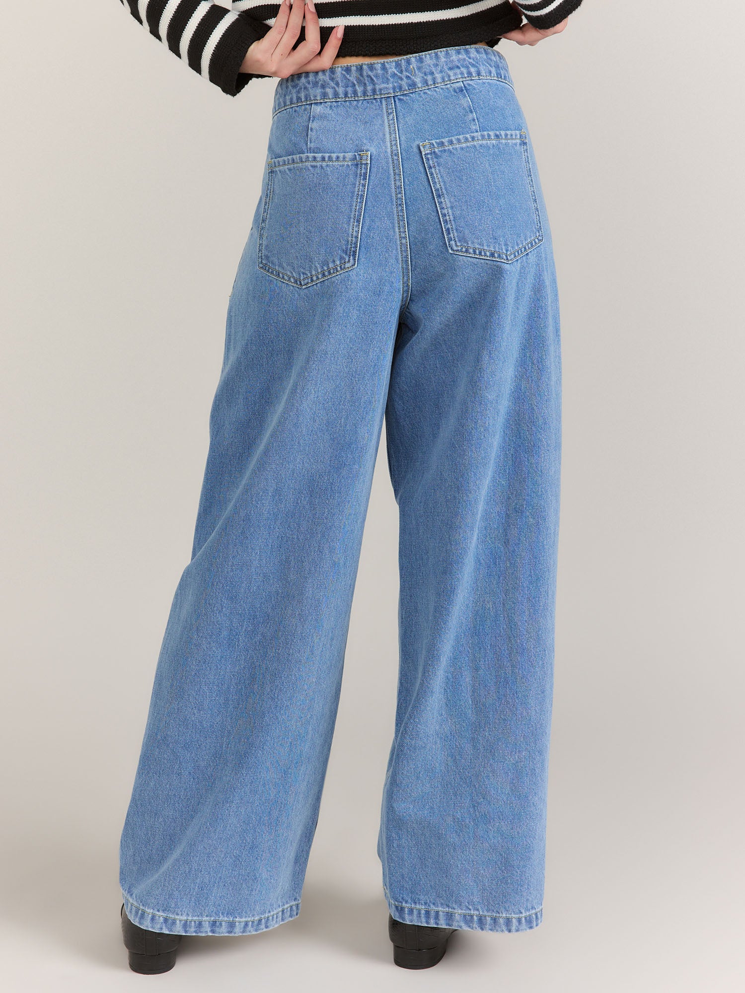 English Factory Button Detail Jeans - Brands We Love - Image 3