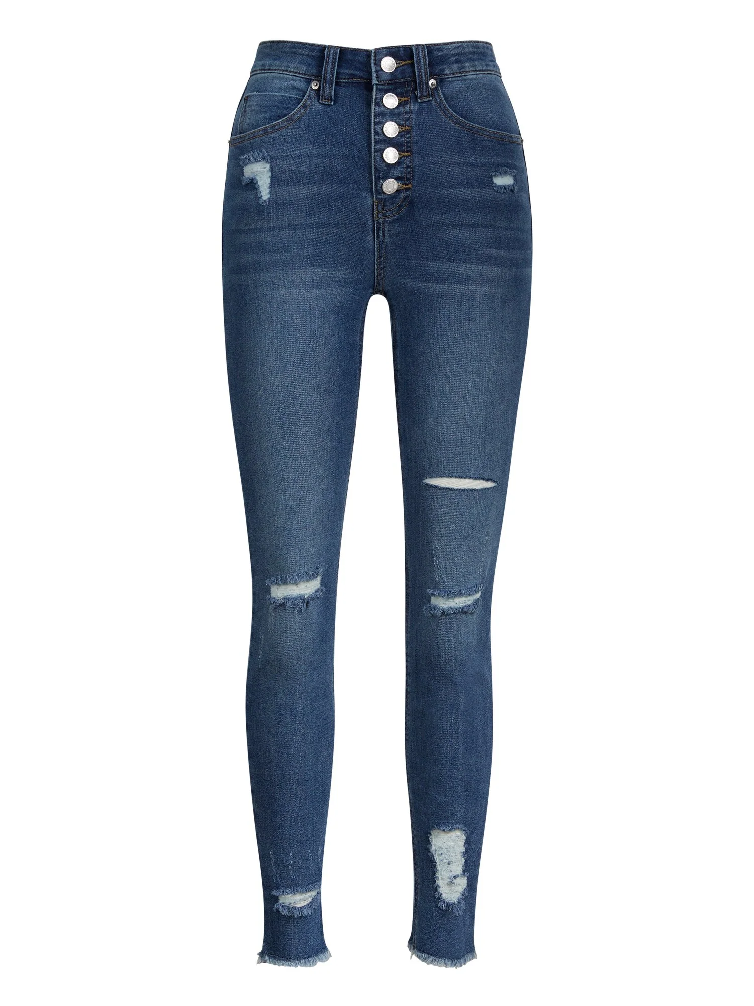 High-Waisted Button-Fly Skinny Jeans