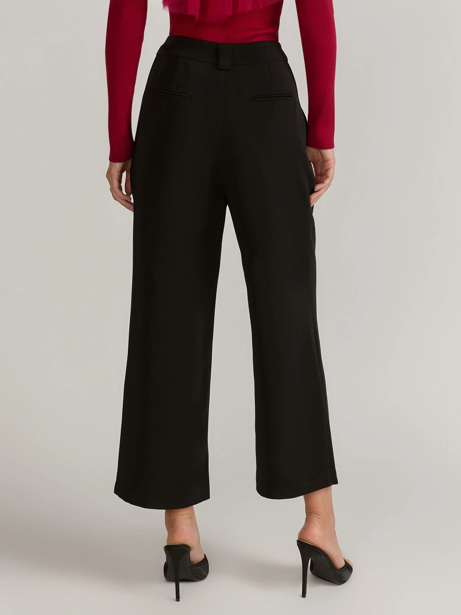 High Waisted Buttoned Trouser - Endless Rose - Image 3