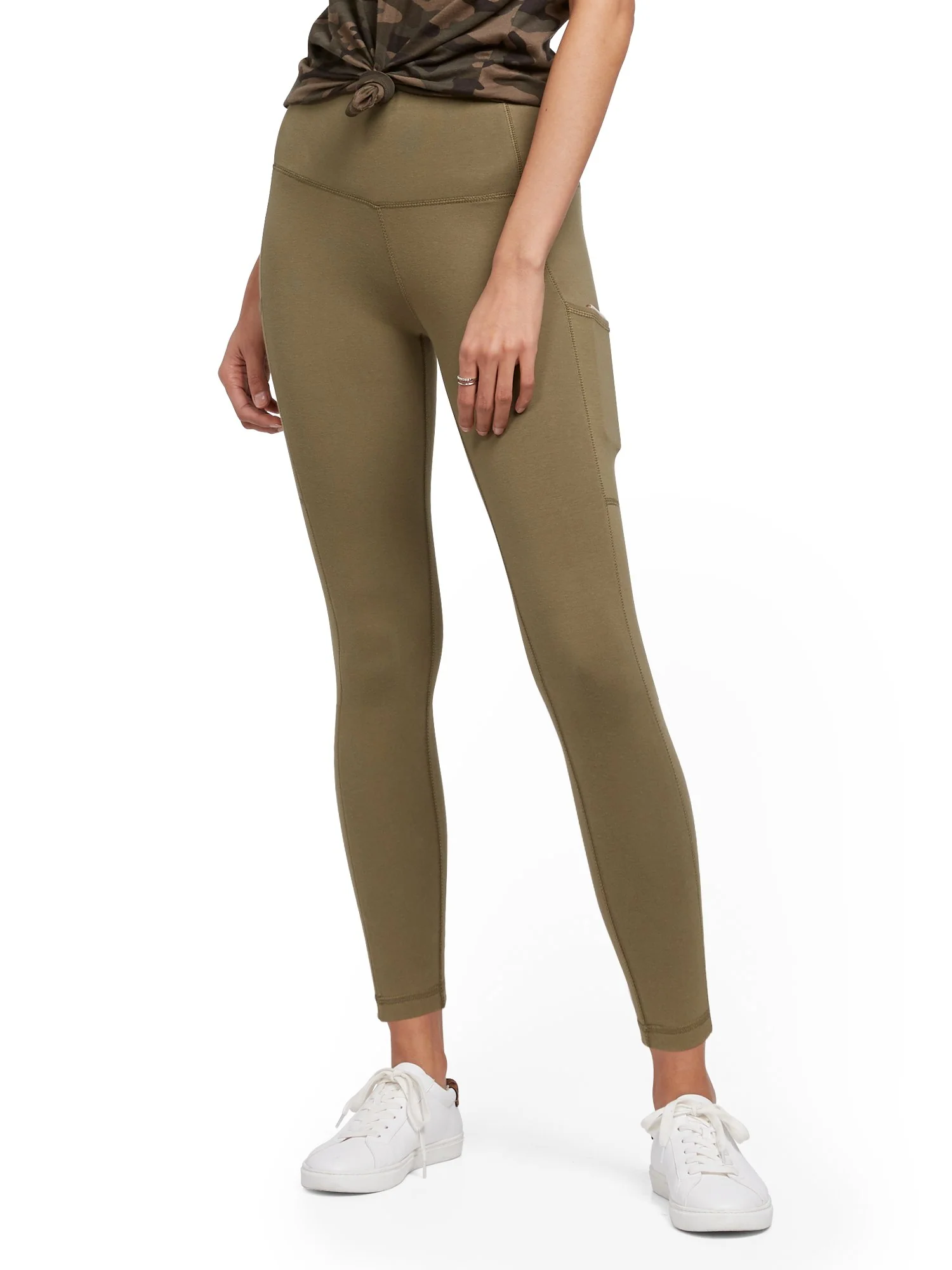 High-Waisted Capri Pocket Legging - Image 2