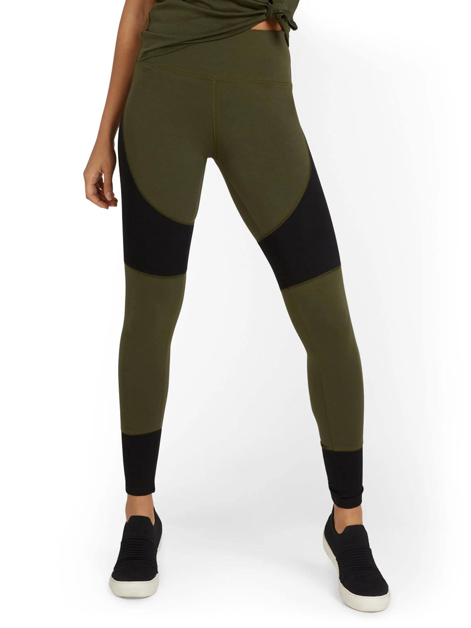 High-Waisted Colorblock Pocket Legging - Image 2