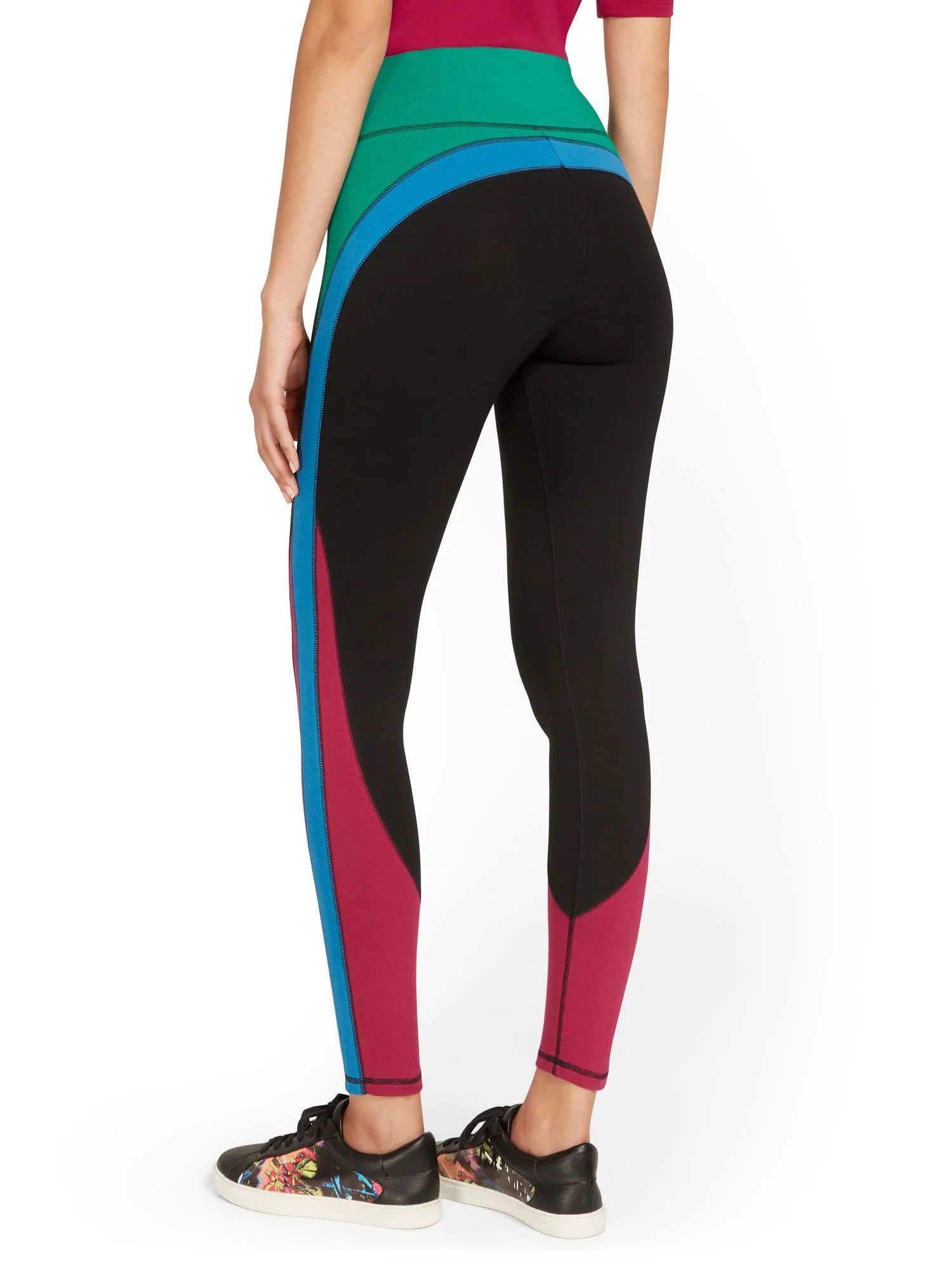 High-Waisted Colorblock Pocket Legging - Image 3