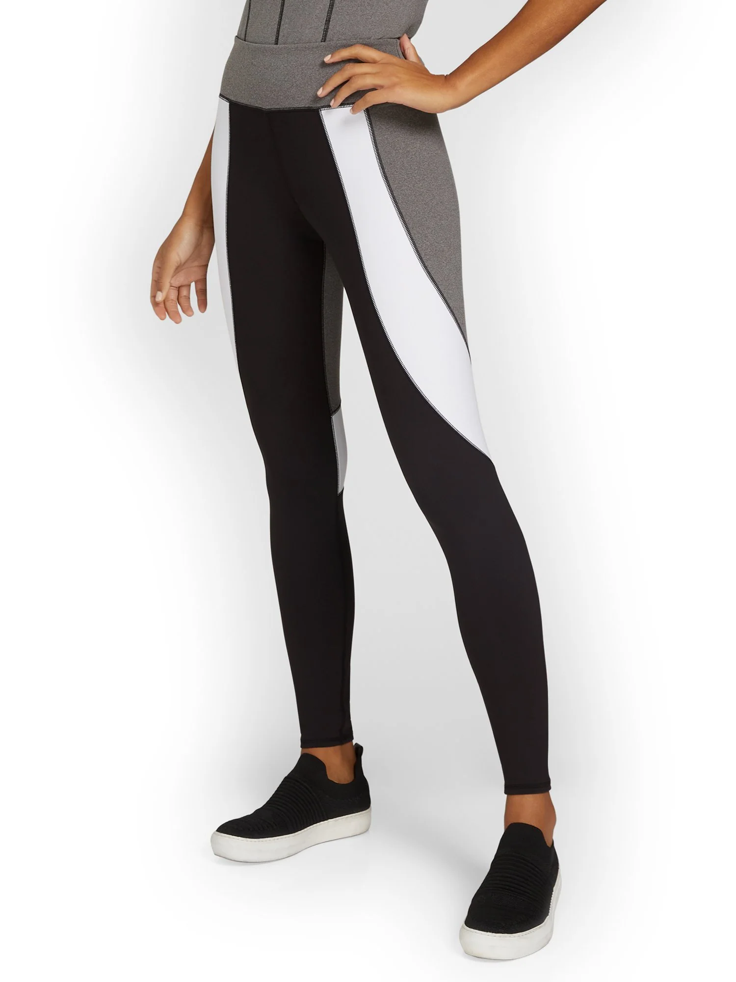 High-Waisted Colorblock Pocket Legging - City Contour