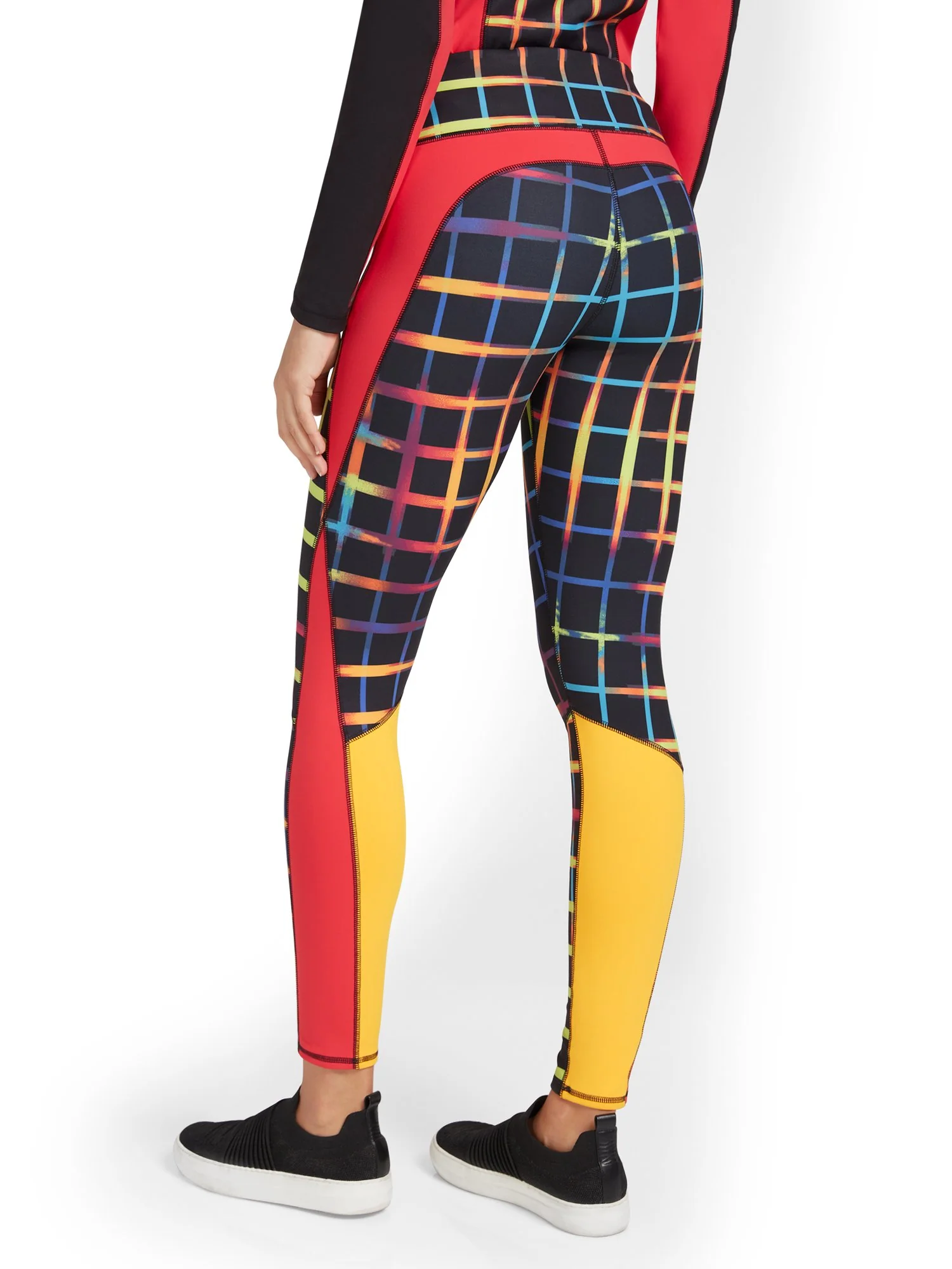 High-Waisted Colorblock Pocket Legging - City Contour - Image 3