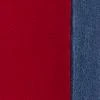 High-Waisted Colorblock Super-Skinny Jeans - Red - Image 4