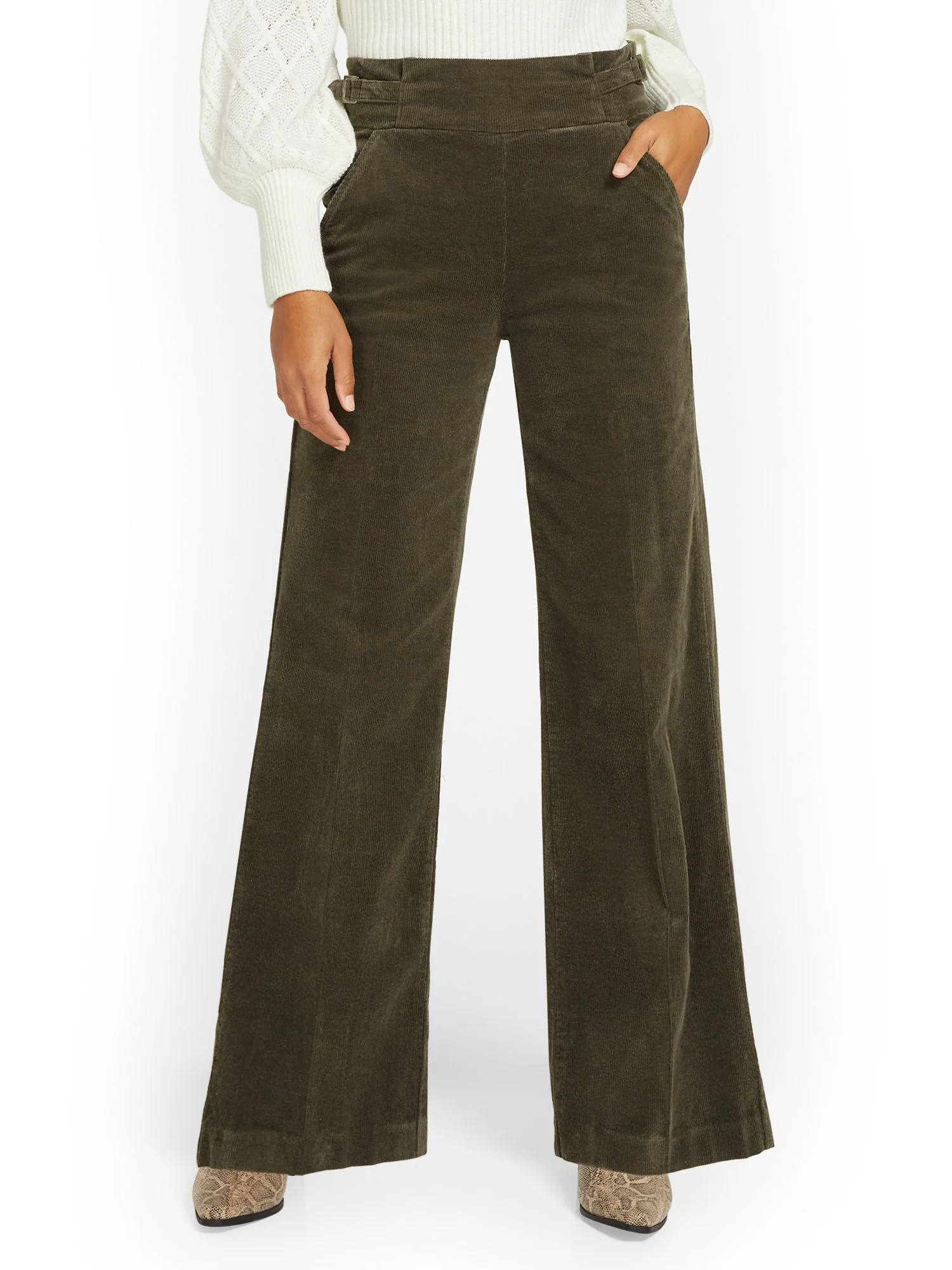 High-Waisted Corduroy Wide-Leg Pant - Image 7