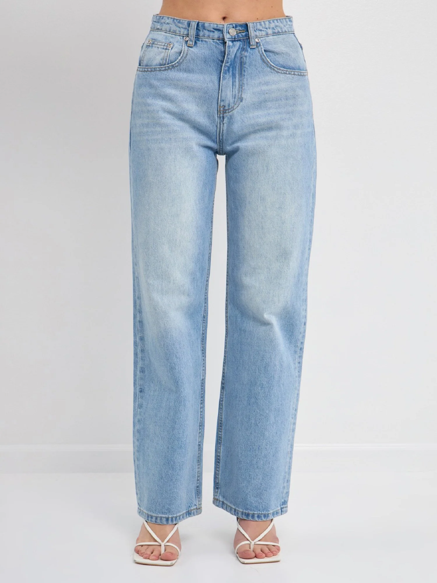 High-Waisted Denim Pant - Grey Lab - Image 4