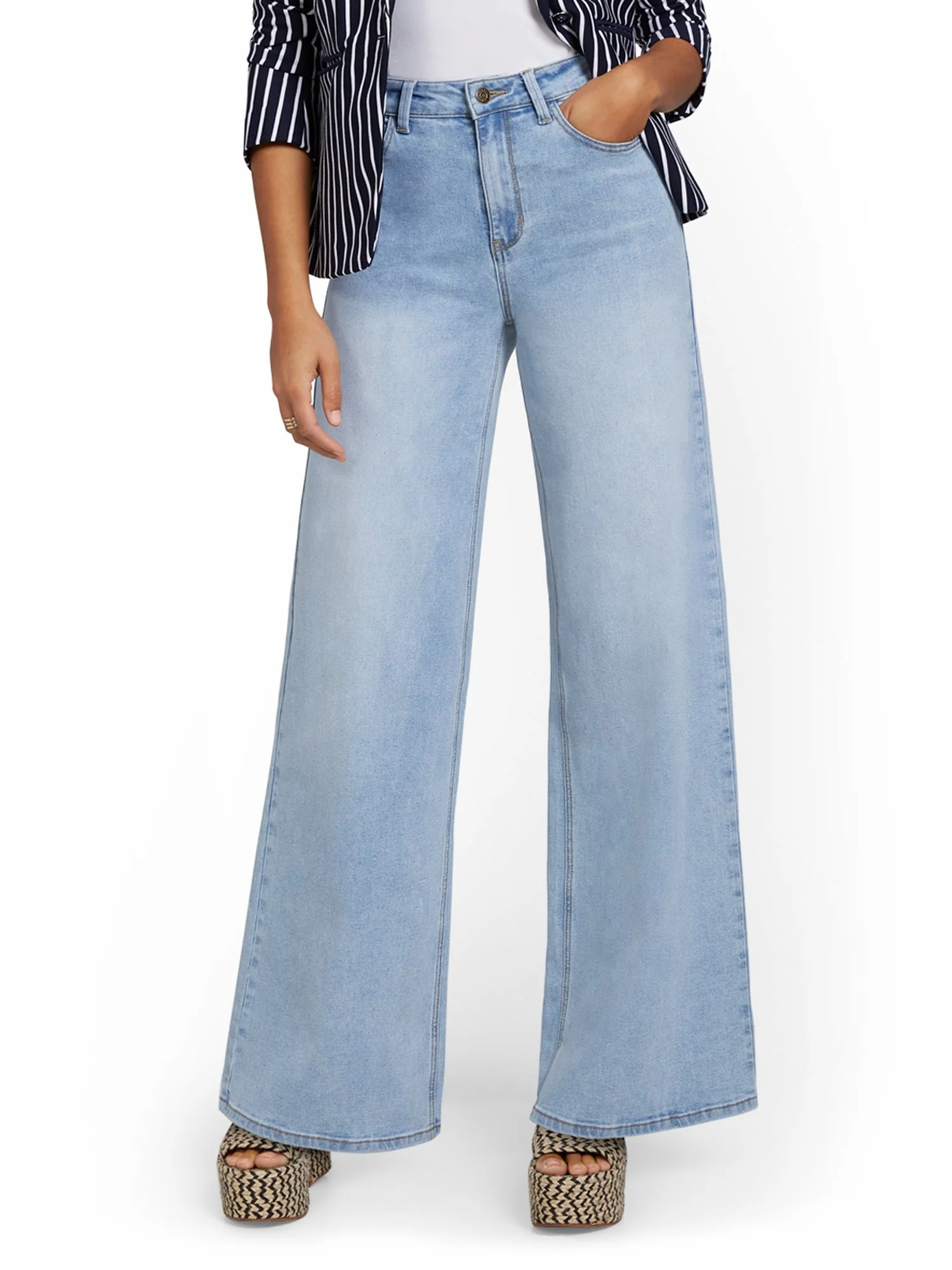 High-Waisted Extreme Wide-Leg Jeans - Image 2
