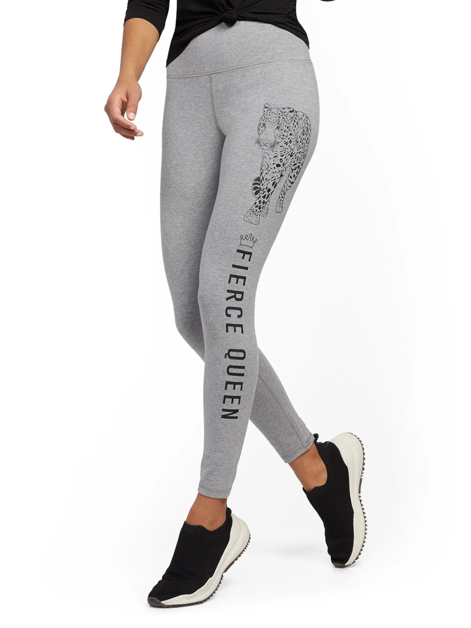 High-Waisted 'Fierce Queen' Pocket Legging - Image 2