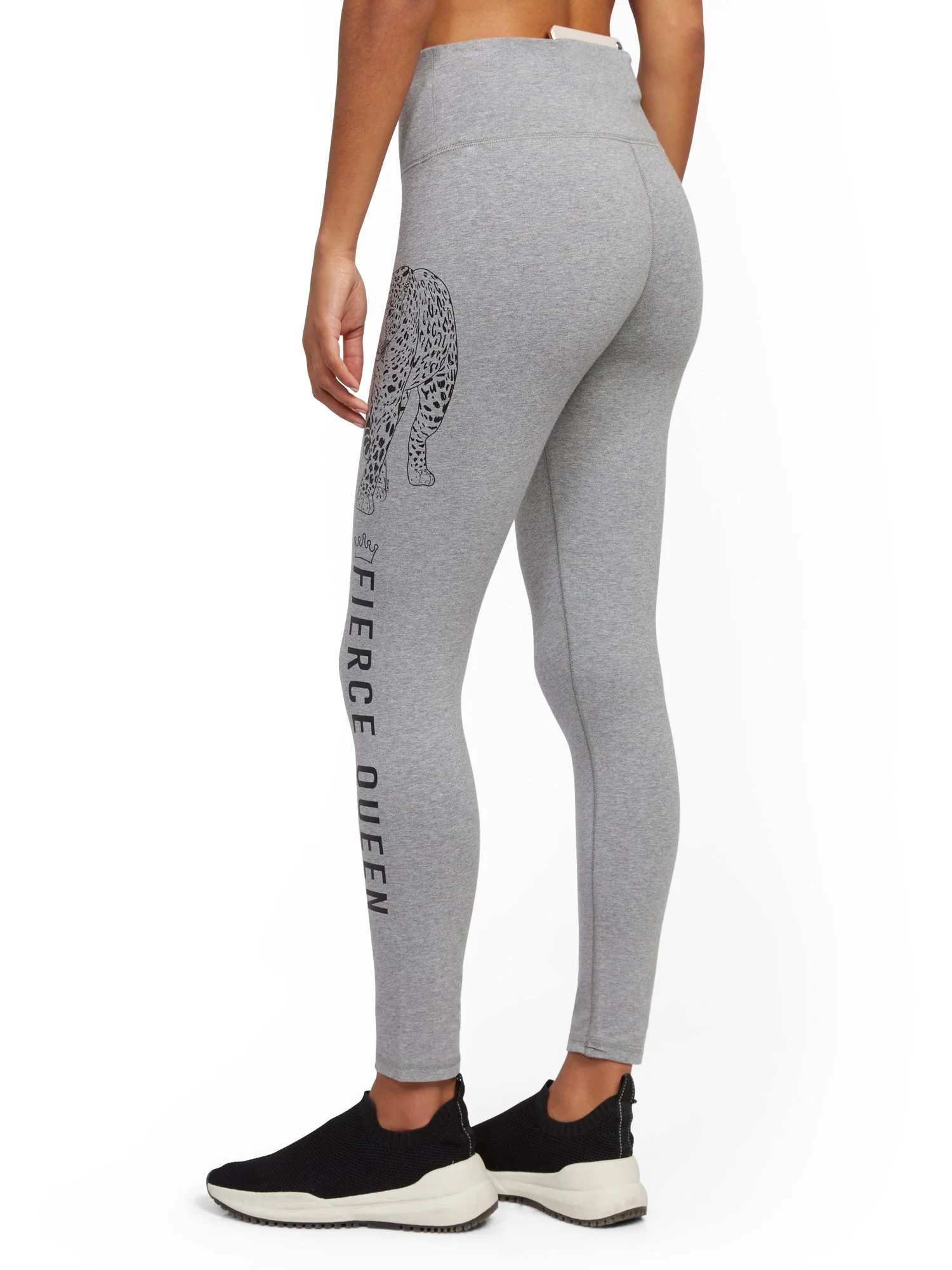 High-Waisted 'Fierce Queen' Pocket Legging - Image 3