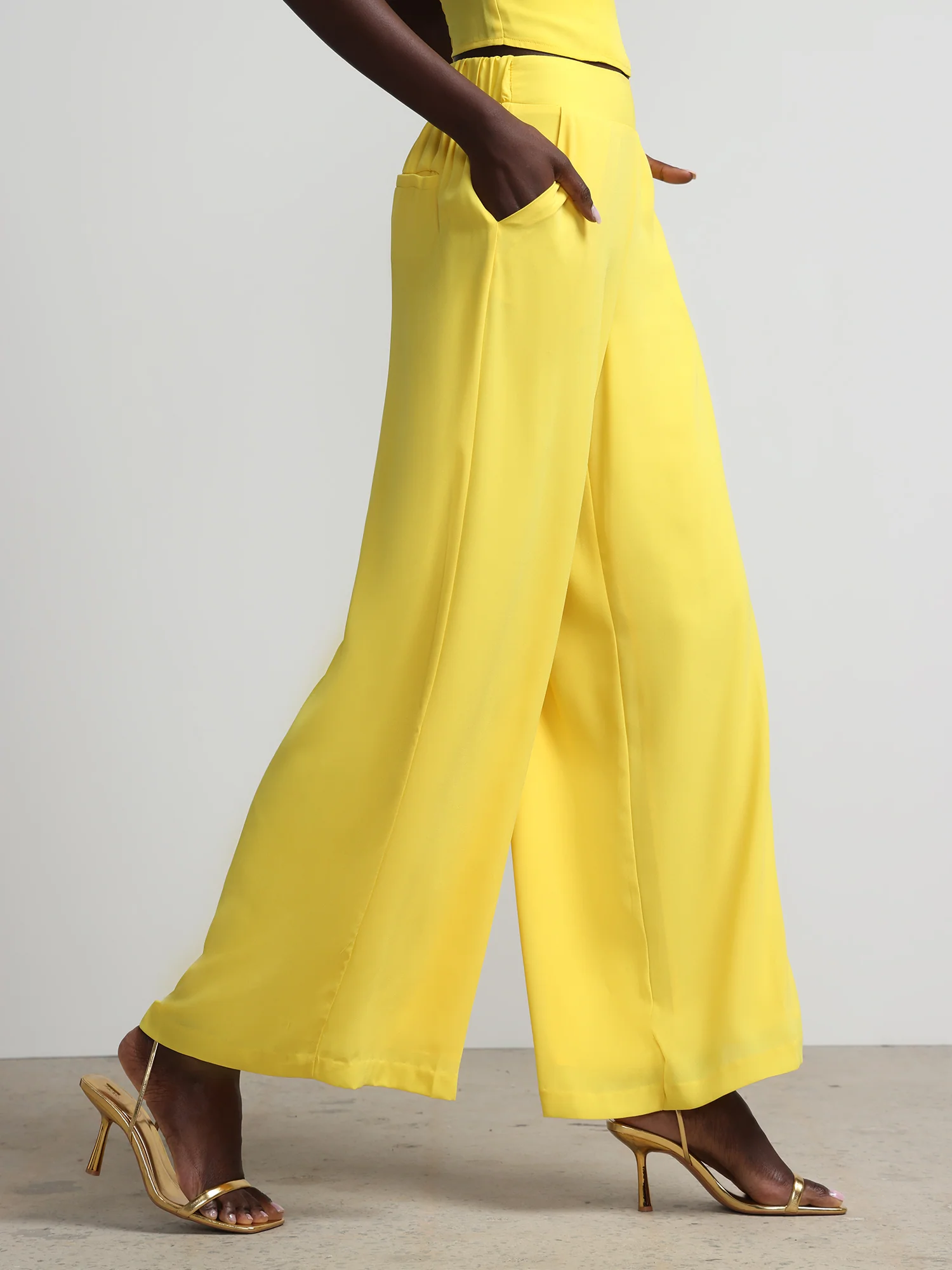High-Waisted Flowy Palazzo Pant - Image 2