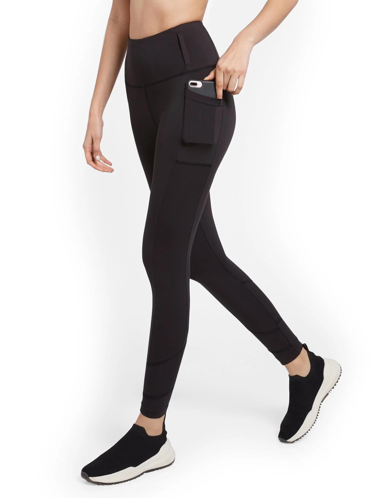 High-Waisted Geometric Seam Legging - Image 2