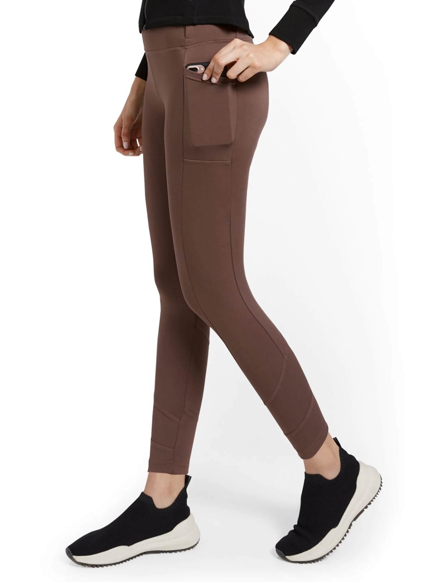 High-Waisted Geometric Seam Legging - Image 6
